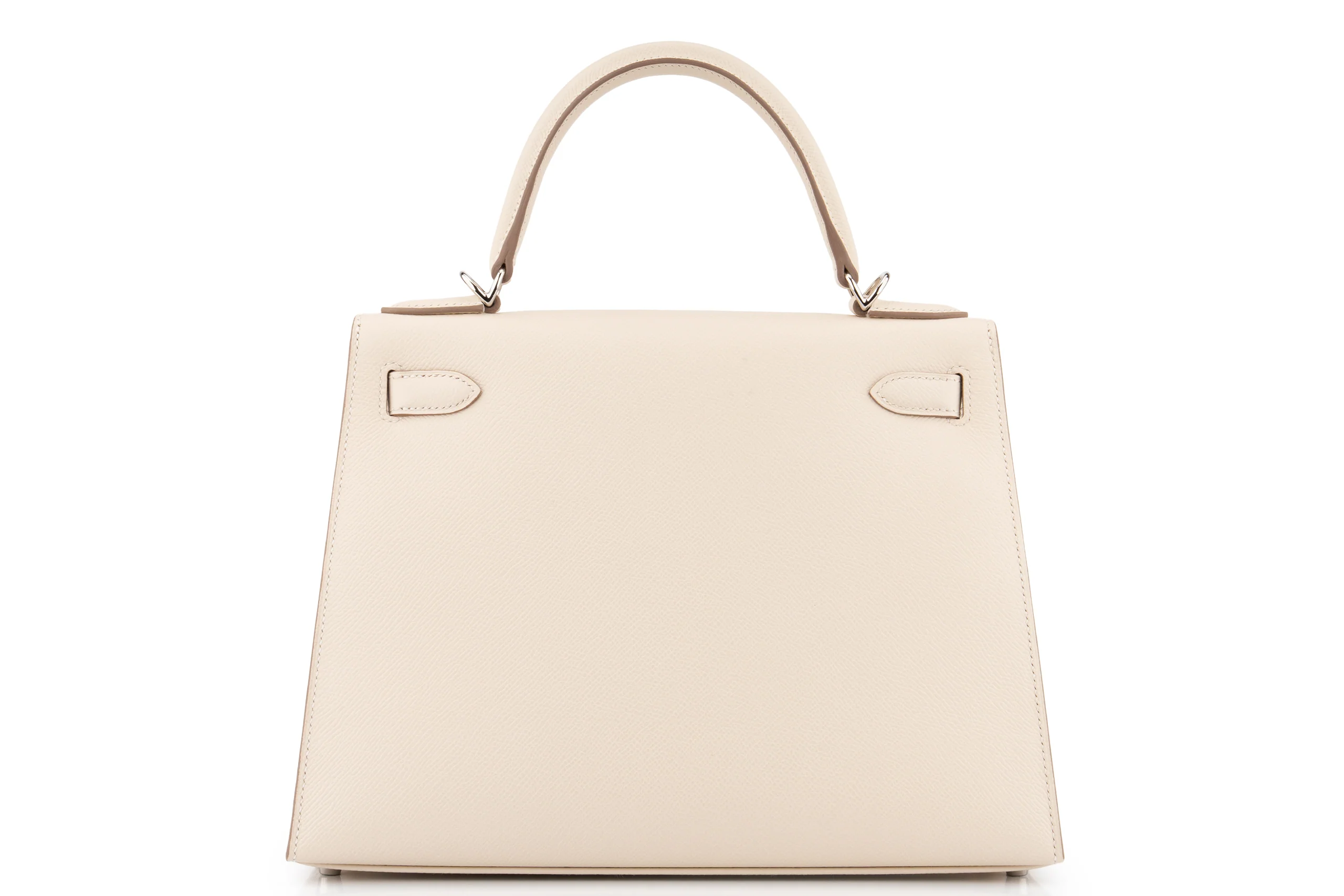 Hermès Kelly 28 		Epsom 	Craie 	PHW - Image 4