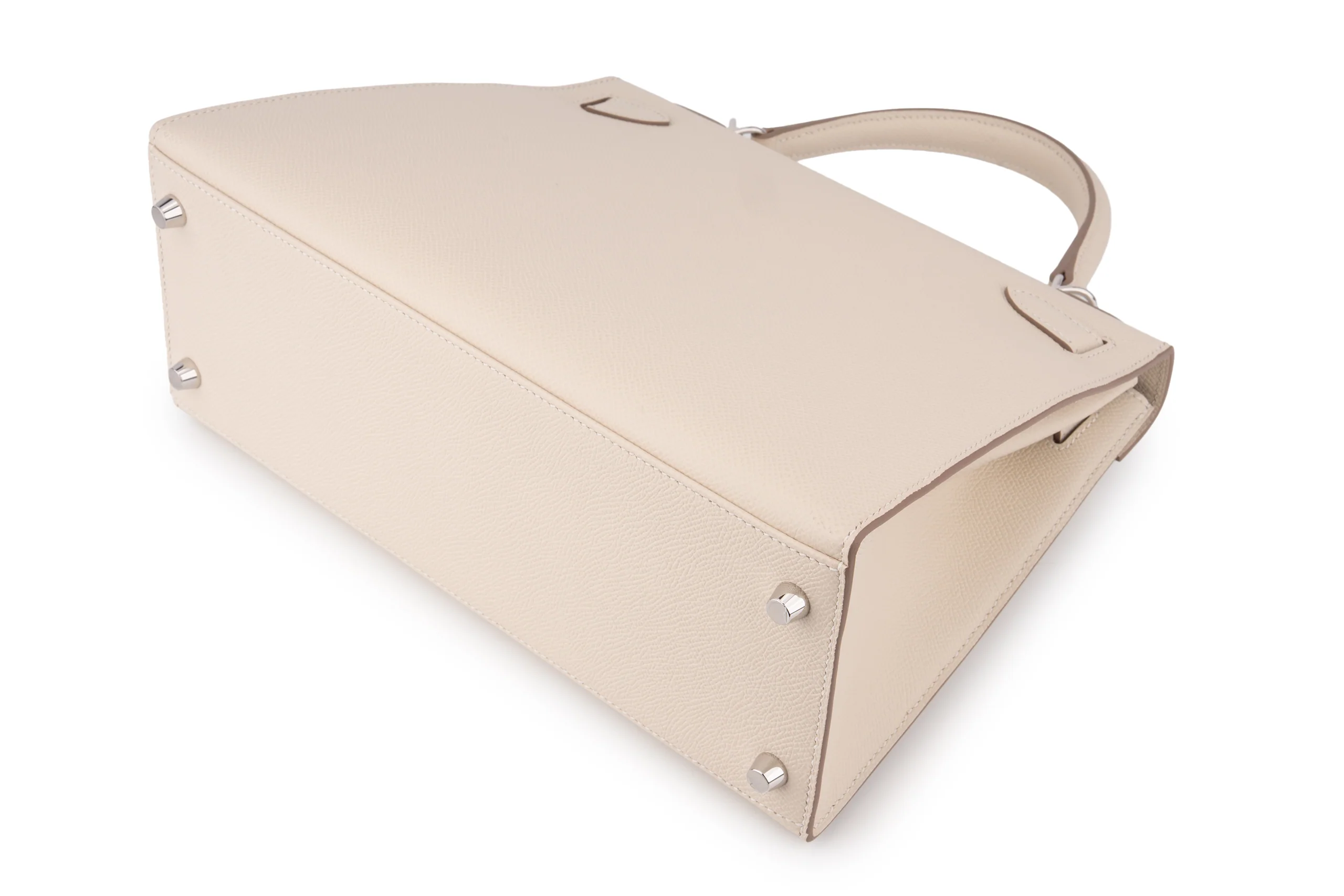 Hermès Kelly 28		 Epsom 	Craie 	PHW - Image 12