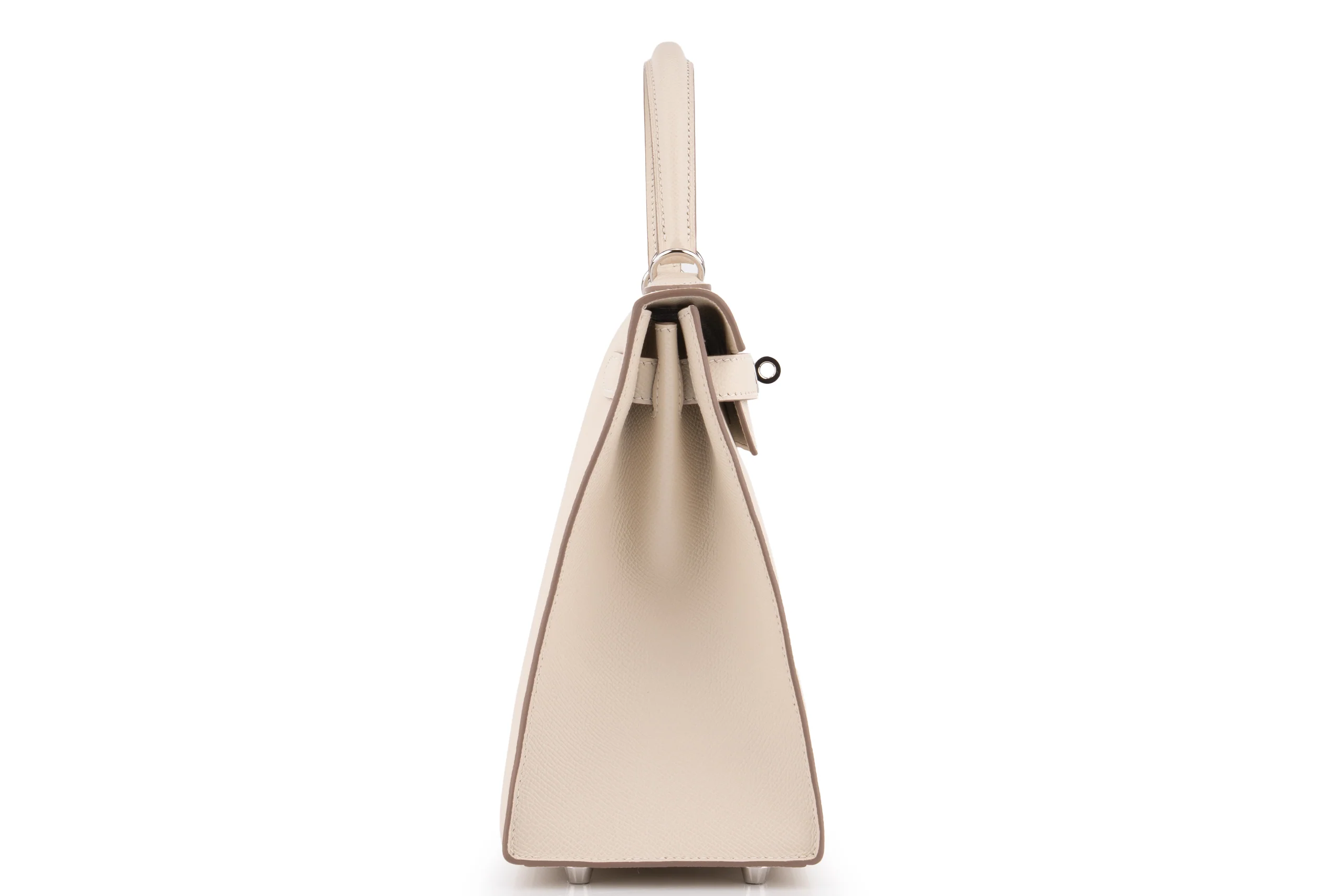 Hermès Kelly 28		 Epsom 	Craie 	PHW - Image 5