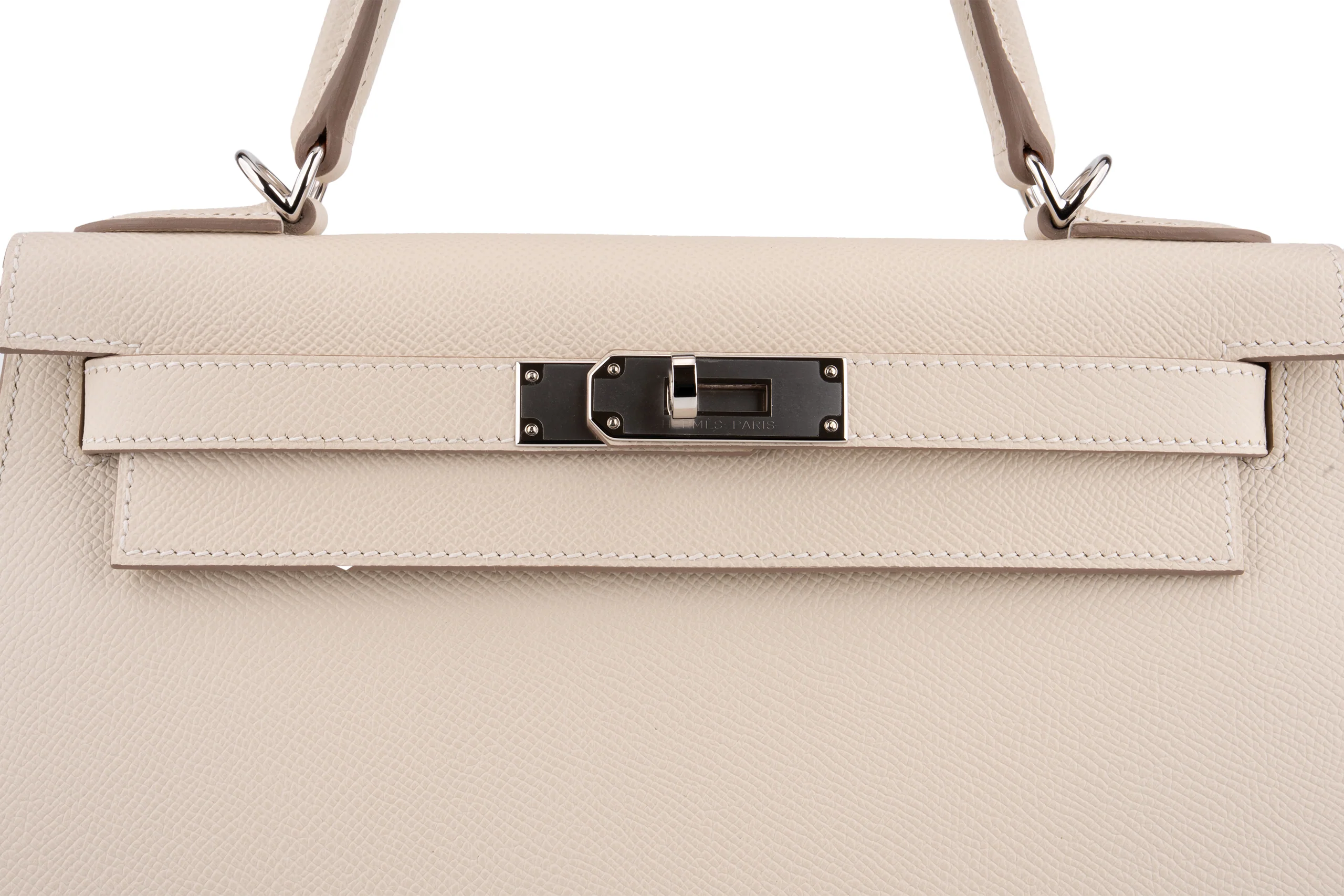 Hermès Kelly 28		 Epsom 	Craie 	PHW - Image 7