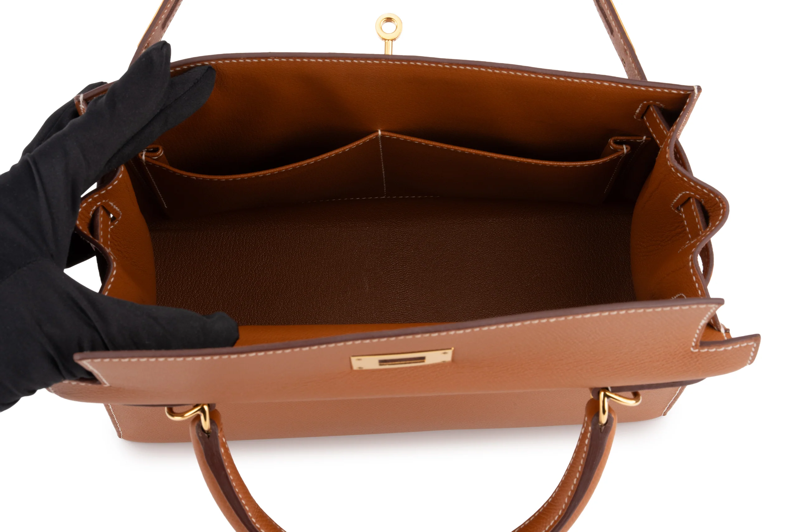 Hermès Kelly 28 		Epsom 	Gold 	GHW - Image 10