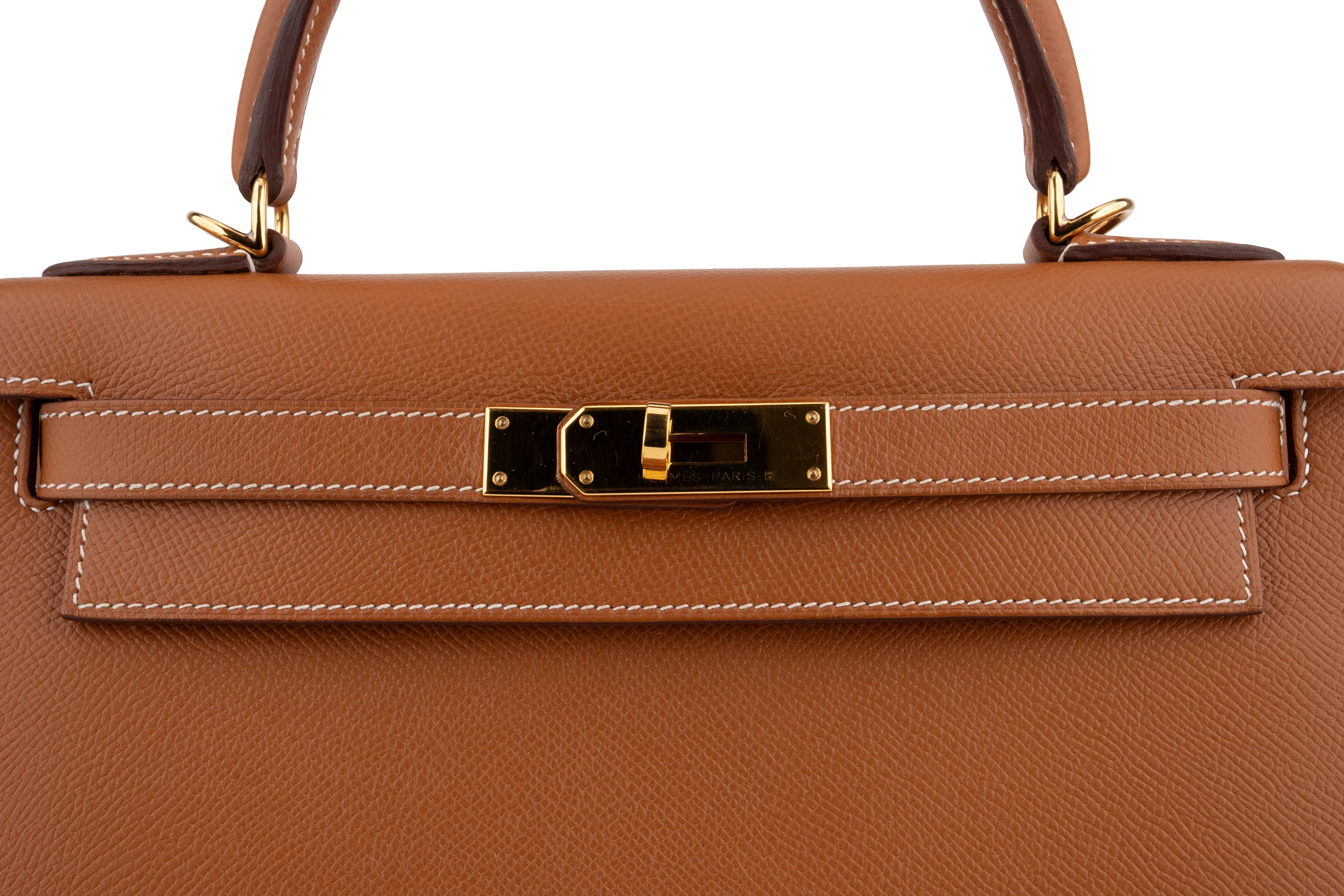 Hermès Kelly 28 		Epsom 	Gold 	GHW - Image 7