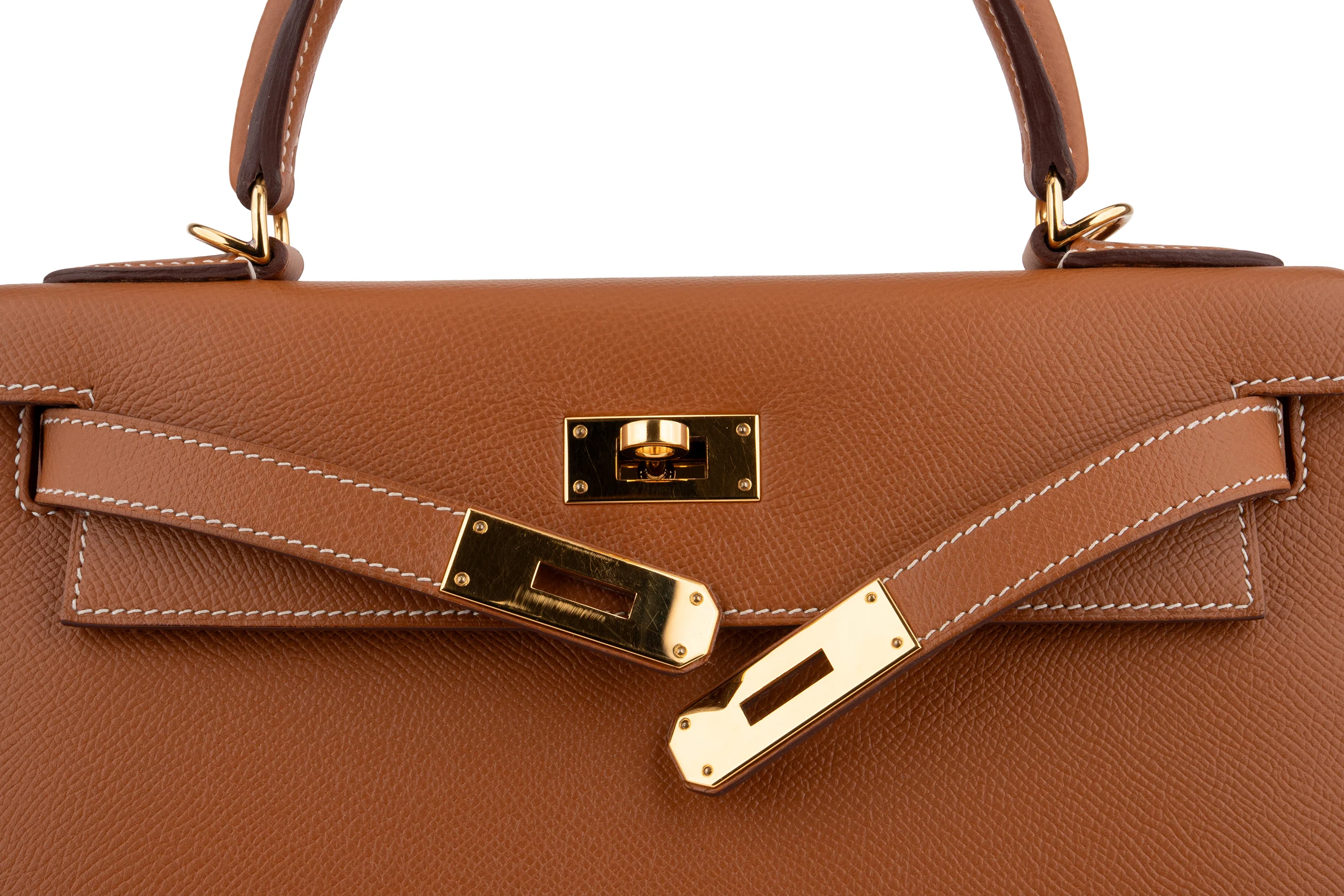 Hermès Kelly 28 		Epsom 	Gold 	GHW - Image 8