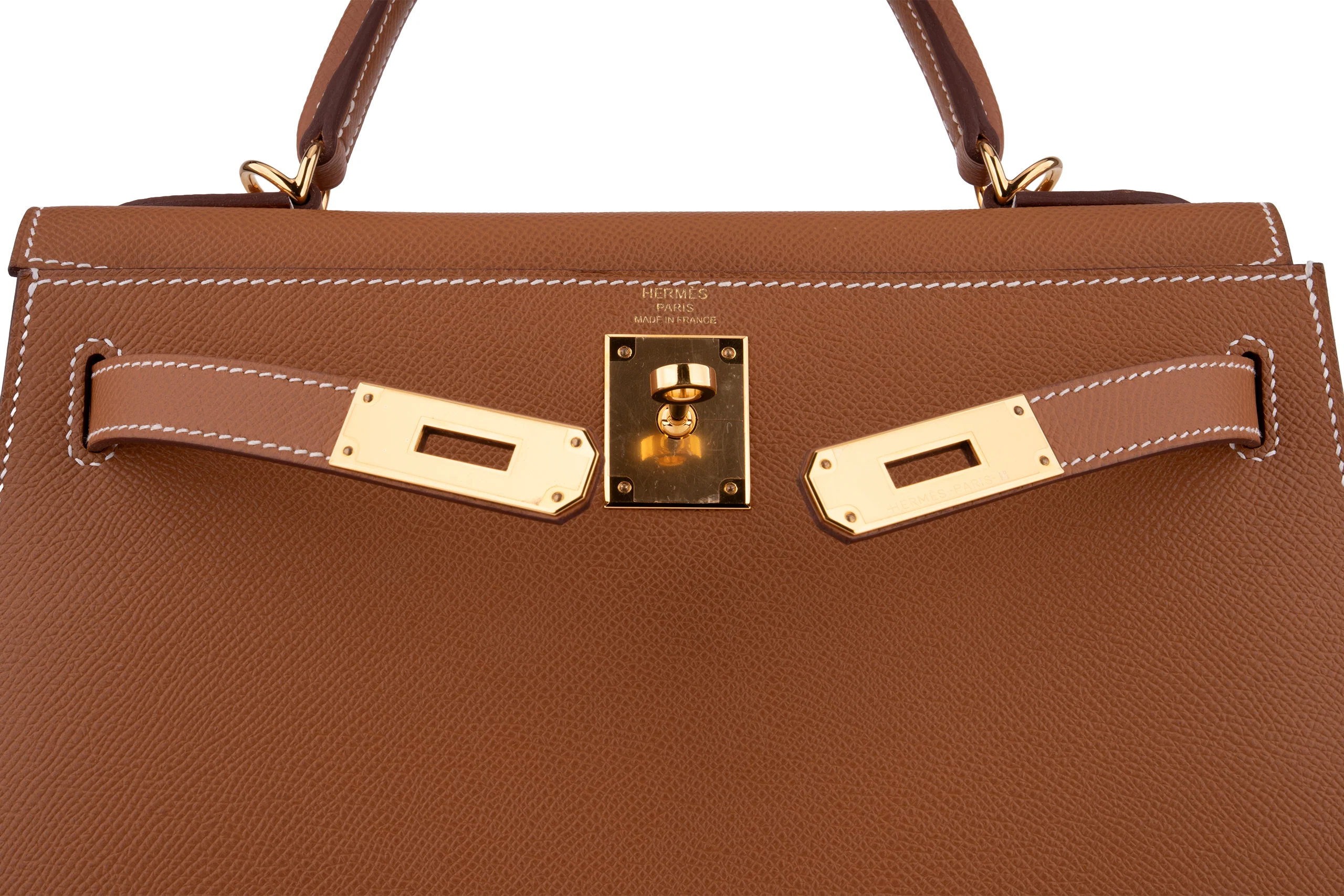 Hermès Kelly 28 		Epsom 	Gold 	GHW - Image 6
