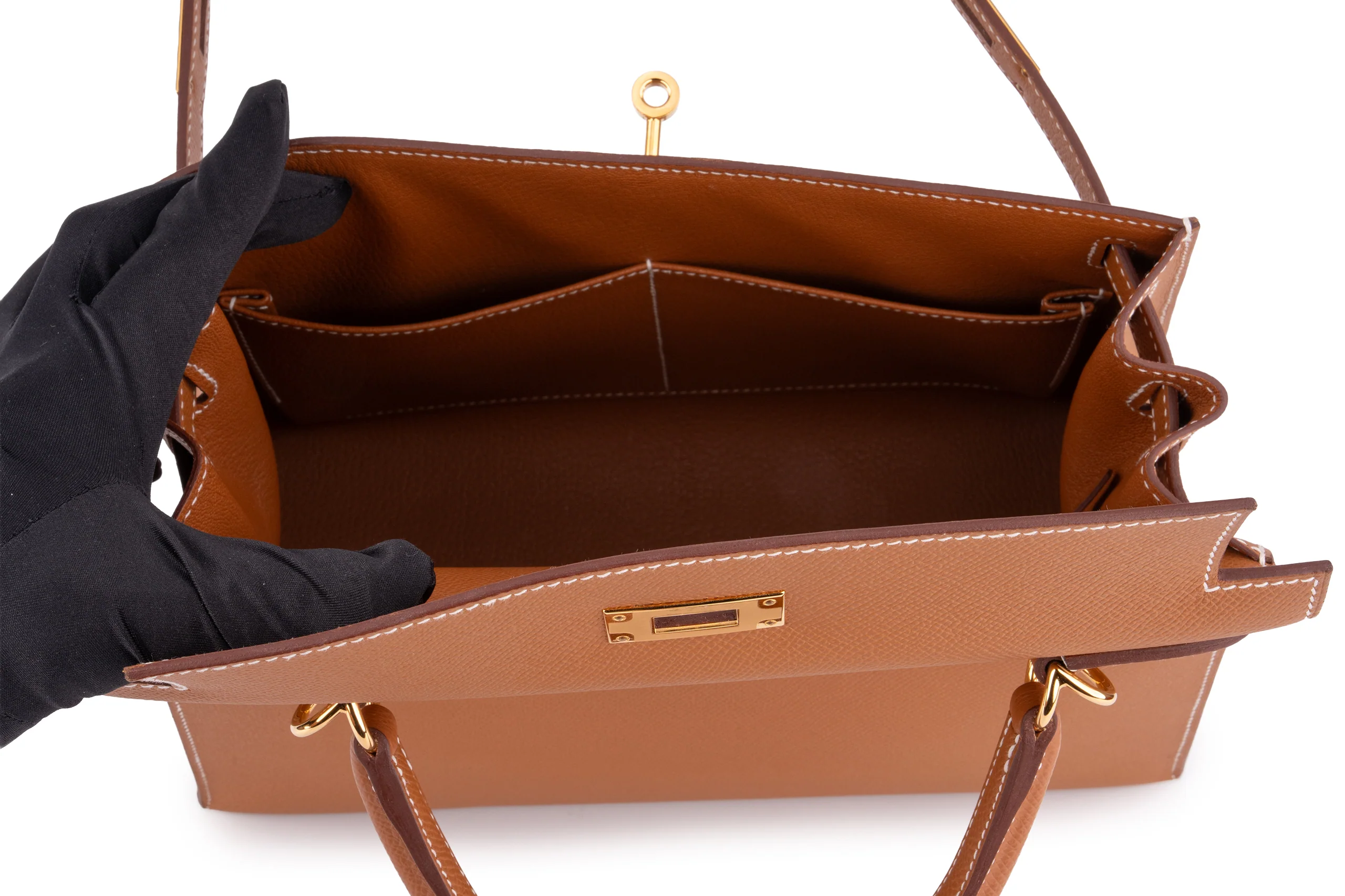Hermès Kelly 28 		Epsom 	Gold 	GHW - Image 7