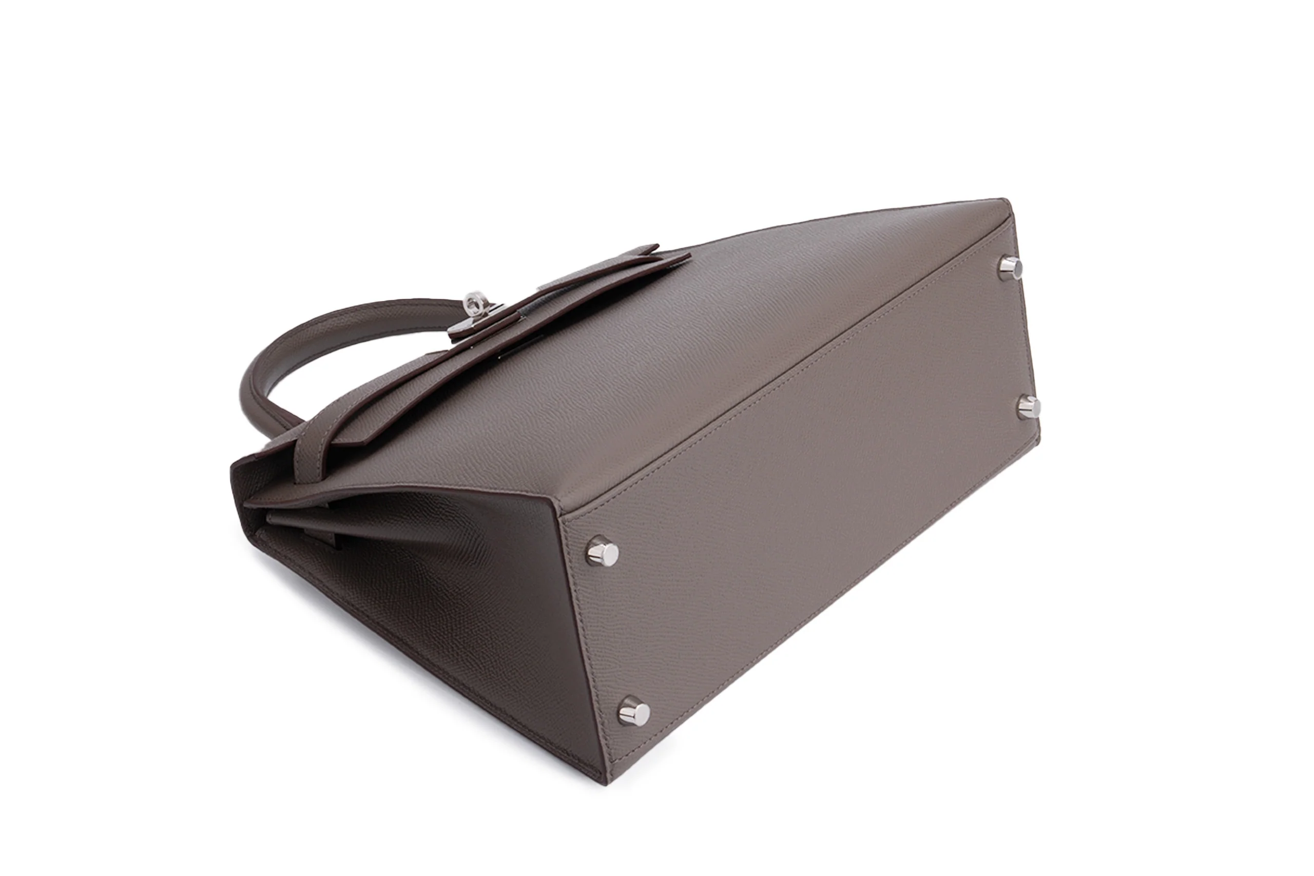 Hermès  Kelly 28		Epsom	Gris Etain	PHW - Image 11