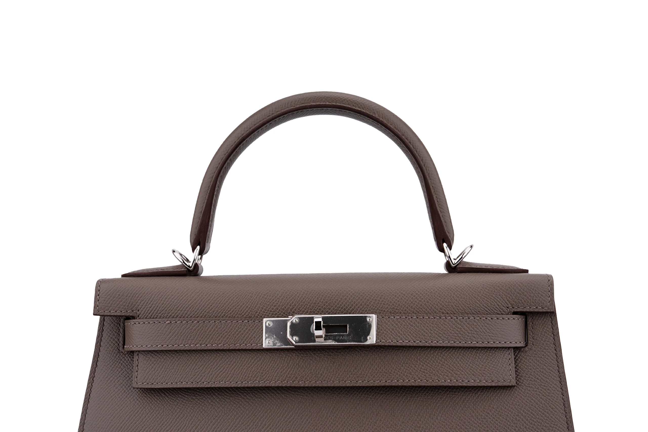 Hermès  Kelly 28		Epsom	Gris Etain	PHW - Image 7