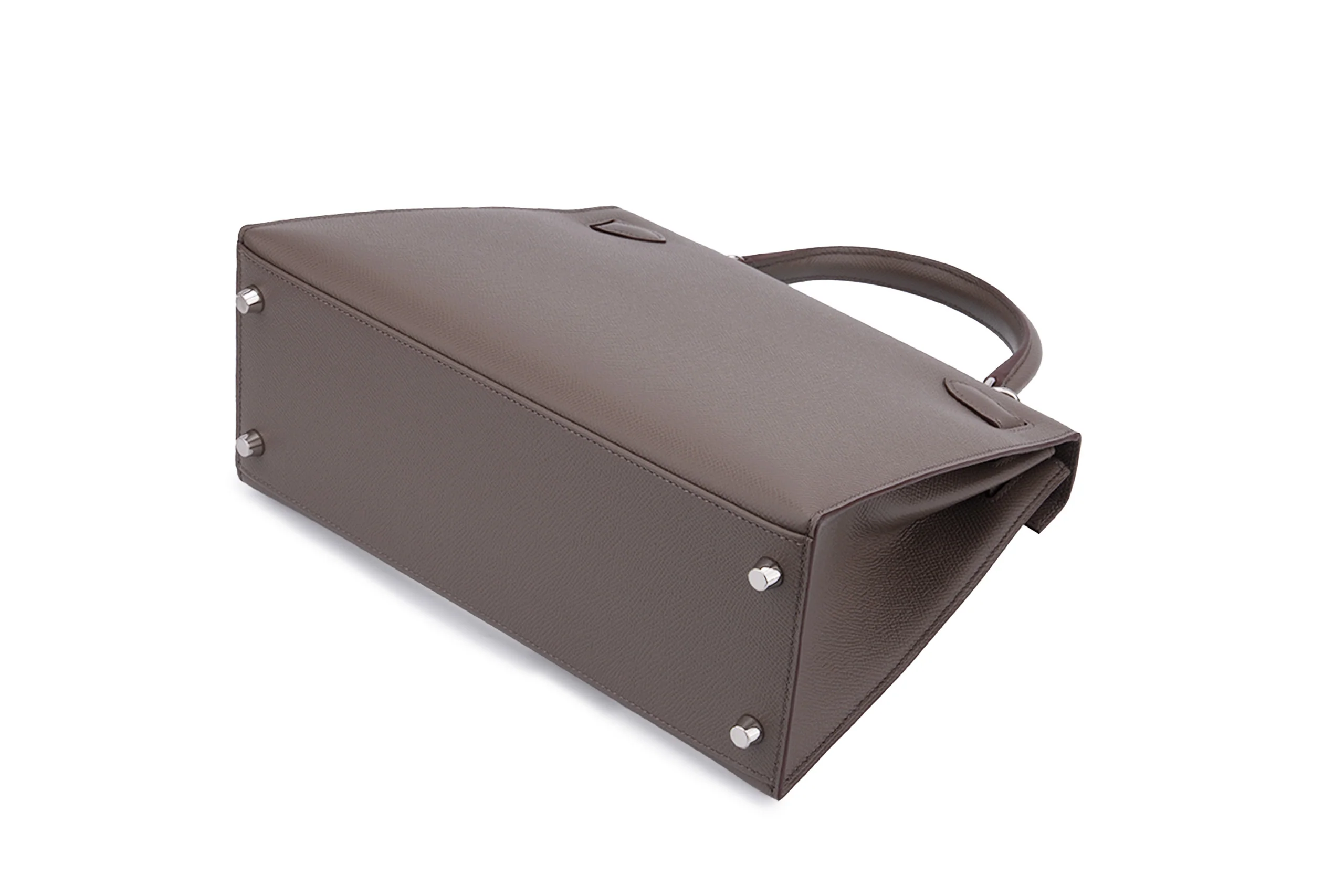 Hermès  Kelly 28		Epsom	Gris Etain	PHW - Image 9