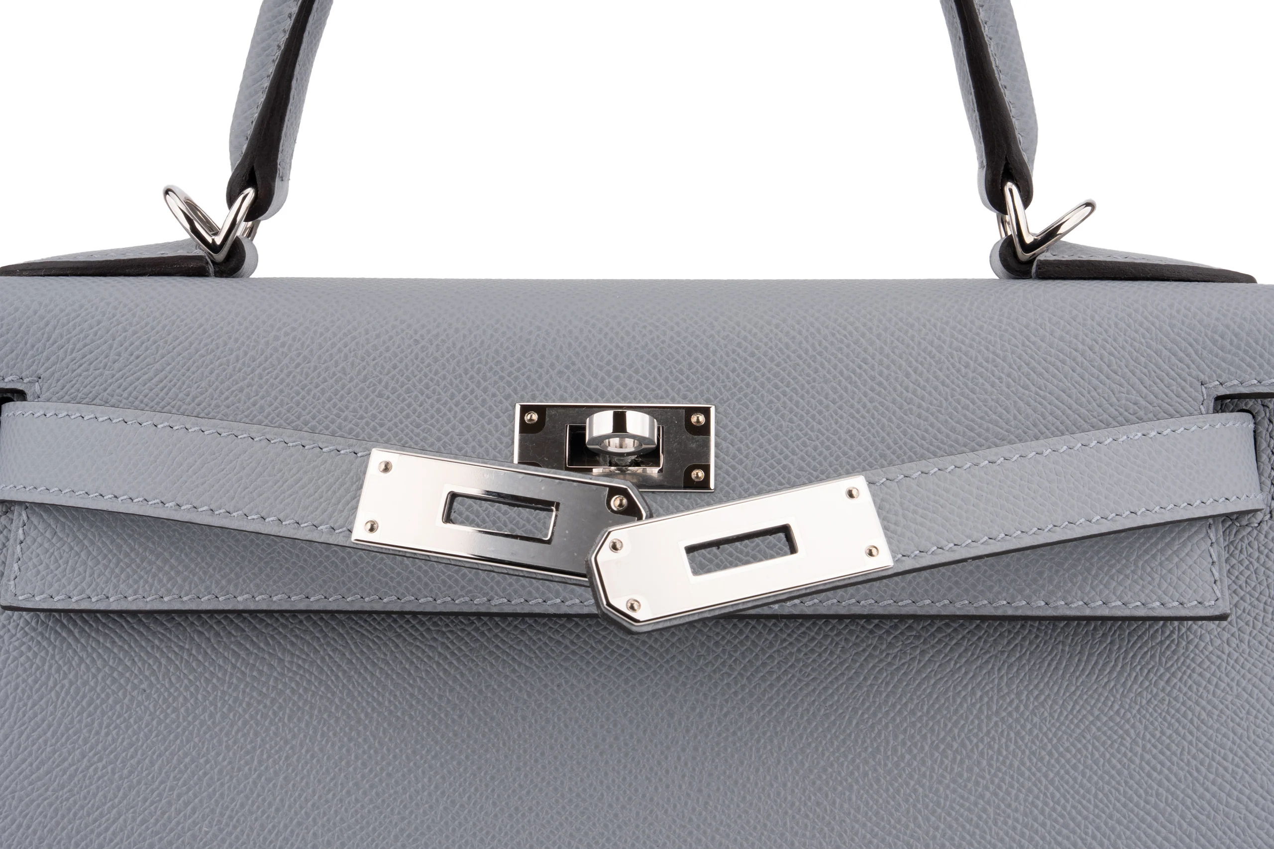 Hermès Kelly 28		Epsom 	Gris Pantin 	PHW - Image 7