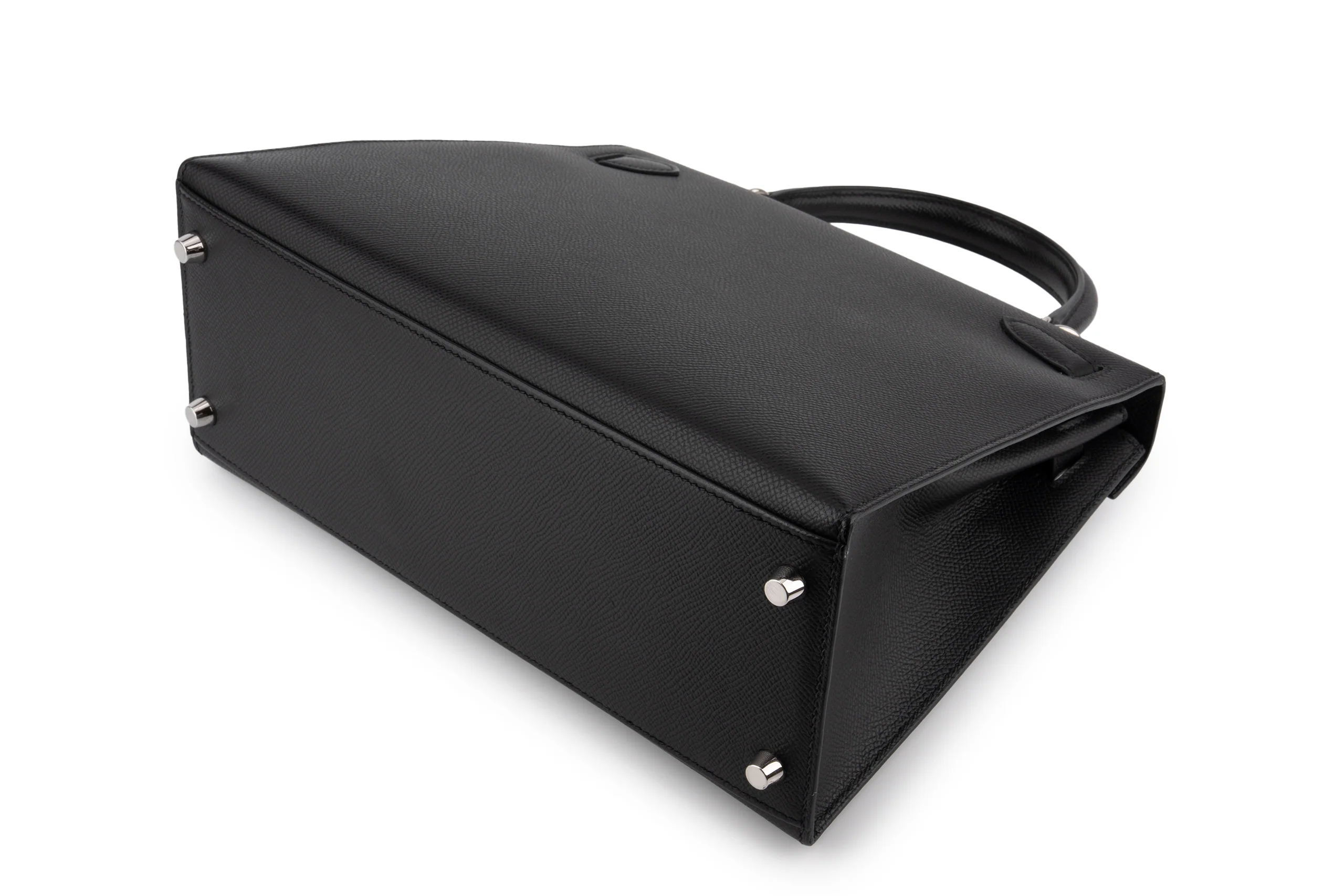 Hermès Kelly 28 			Epsom 	Noir 	PHW - Image 13