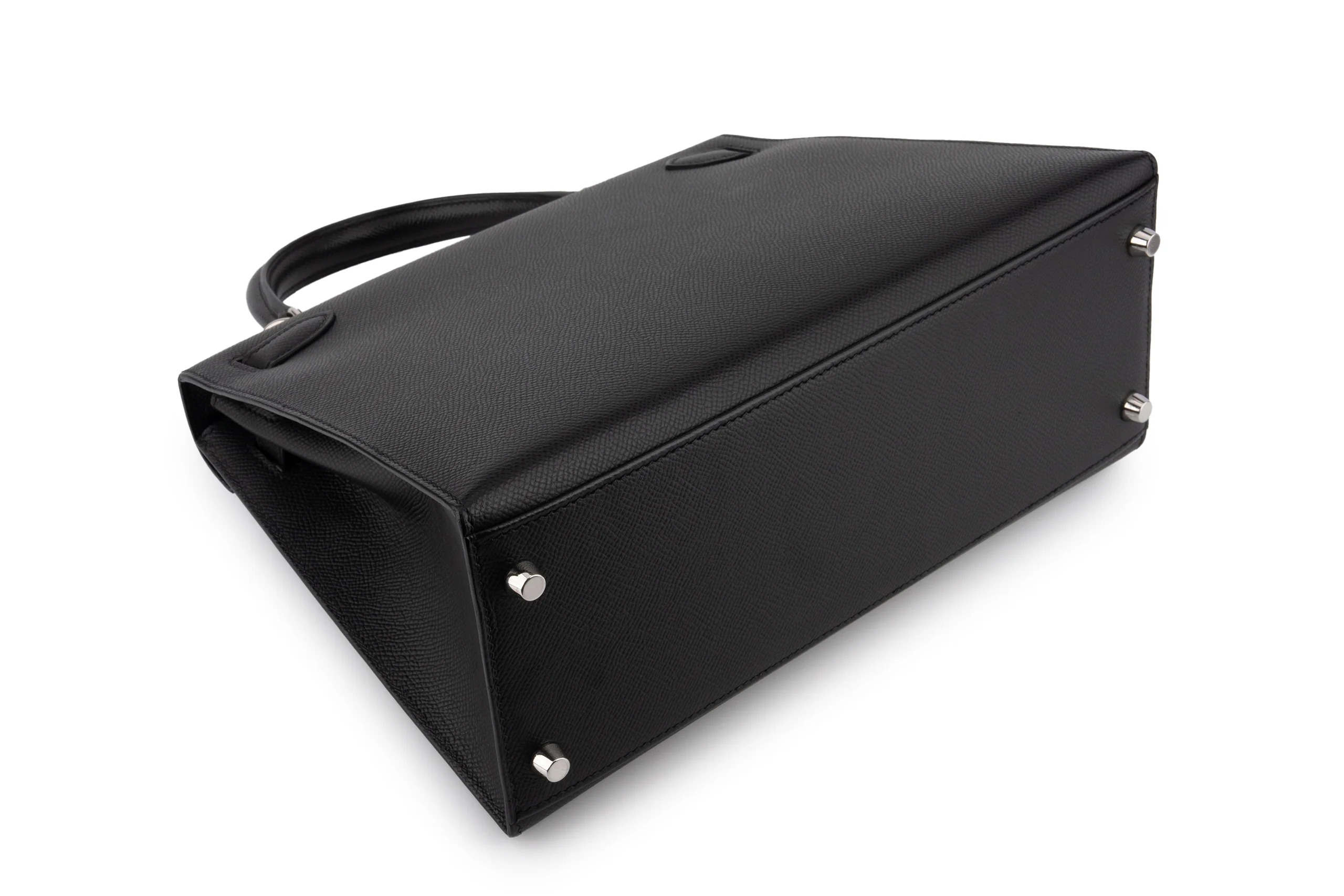 Hermès Kelly 28 			Epsom 	Noir 	PHW - Image 14
