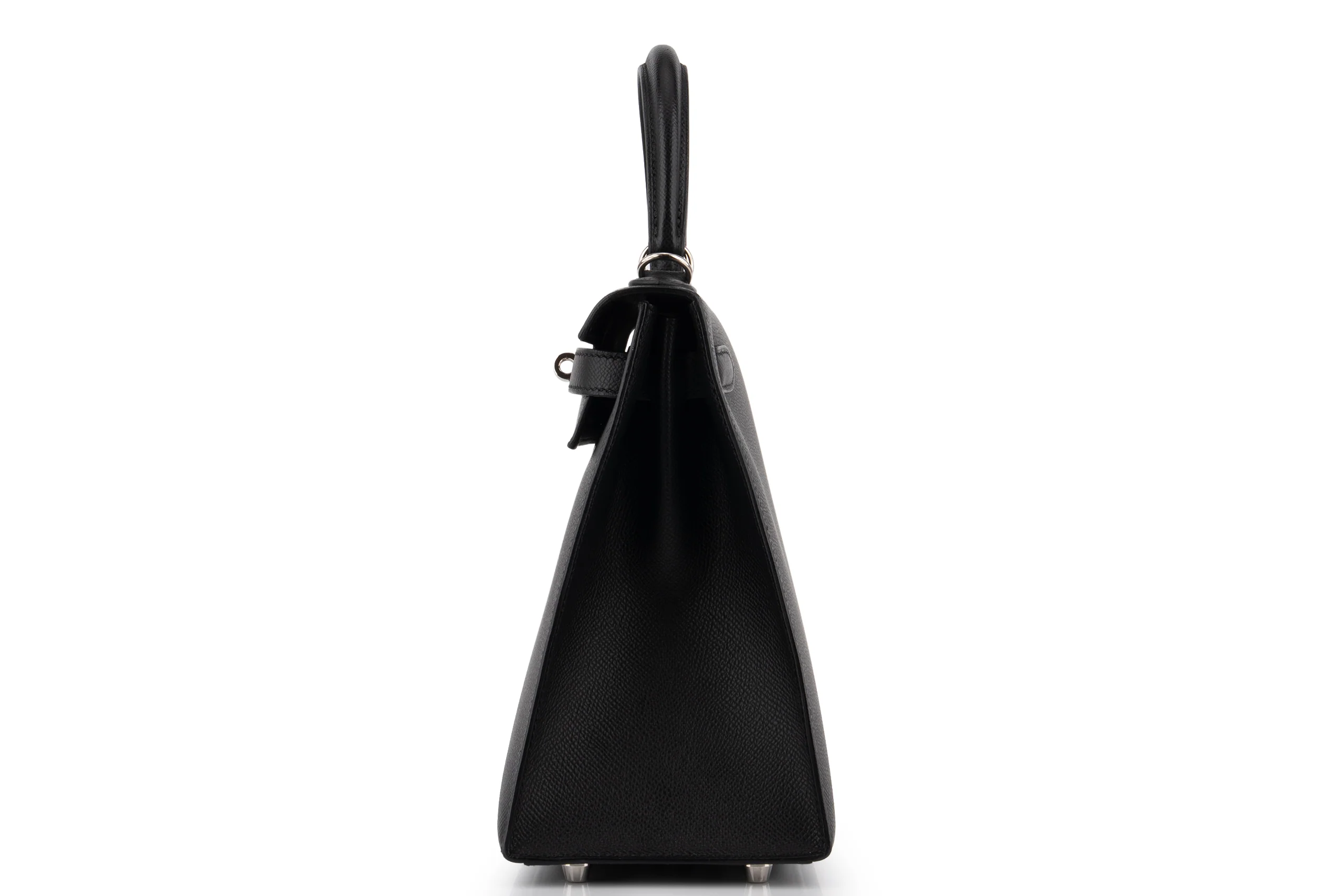 Hermès Kelly 28 			Epsom 	Noir 	PHW - Image 3