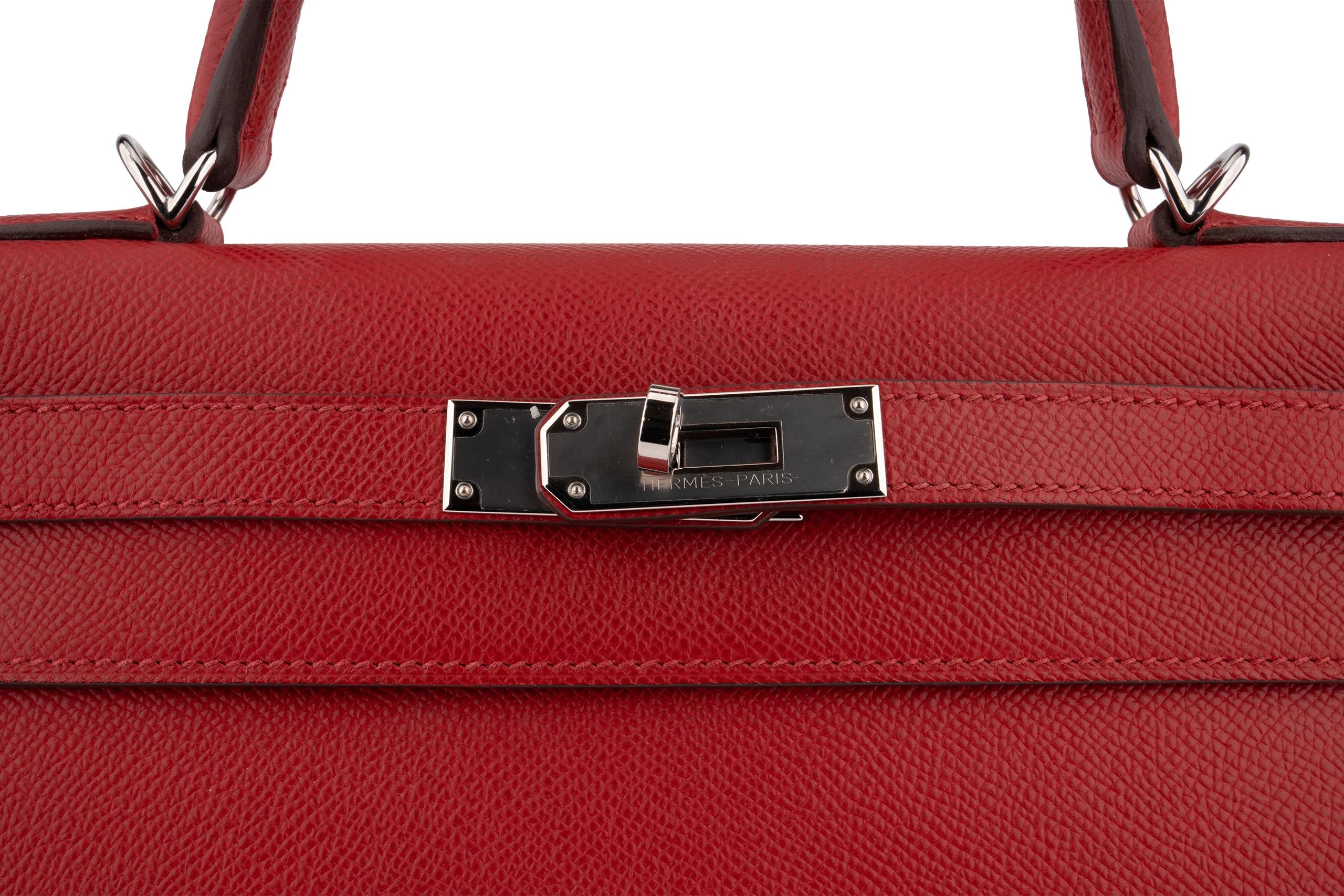 Hermès Kelly 28 Epsom Rouge Piment PHW - Image 7