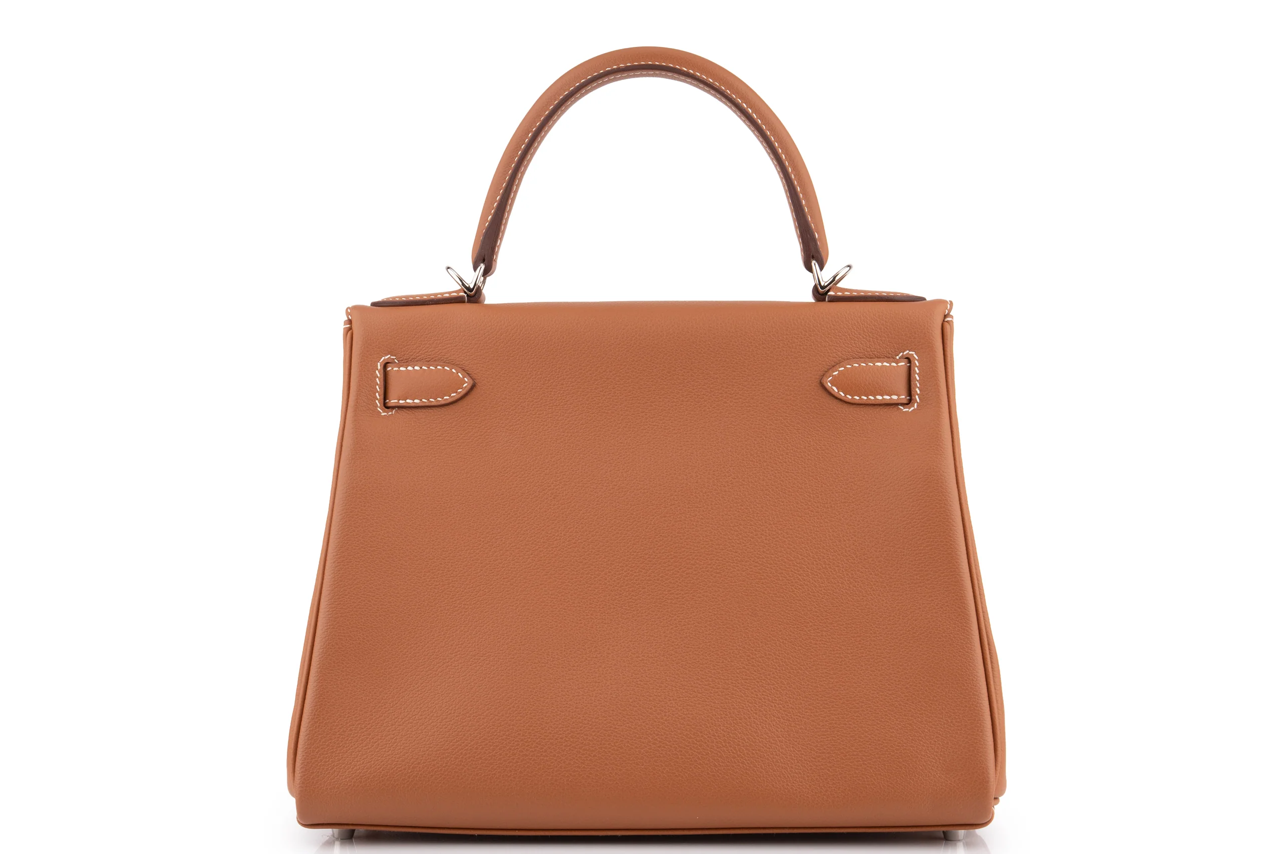 Hermès Kelly 28 Evercolor Gold/Rose Azalee PHW - Image 4