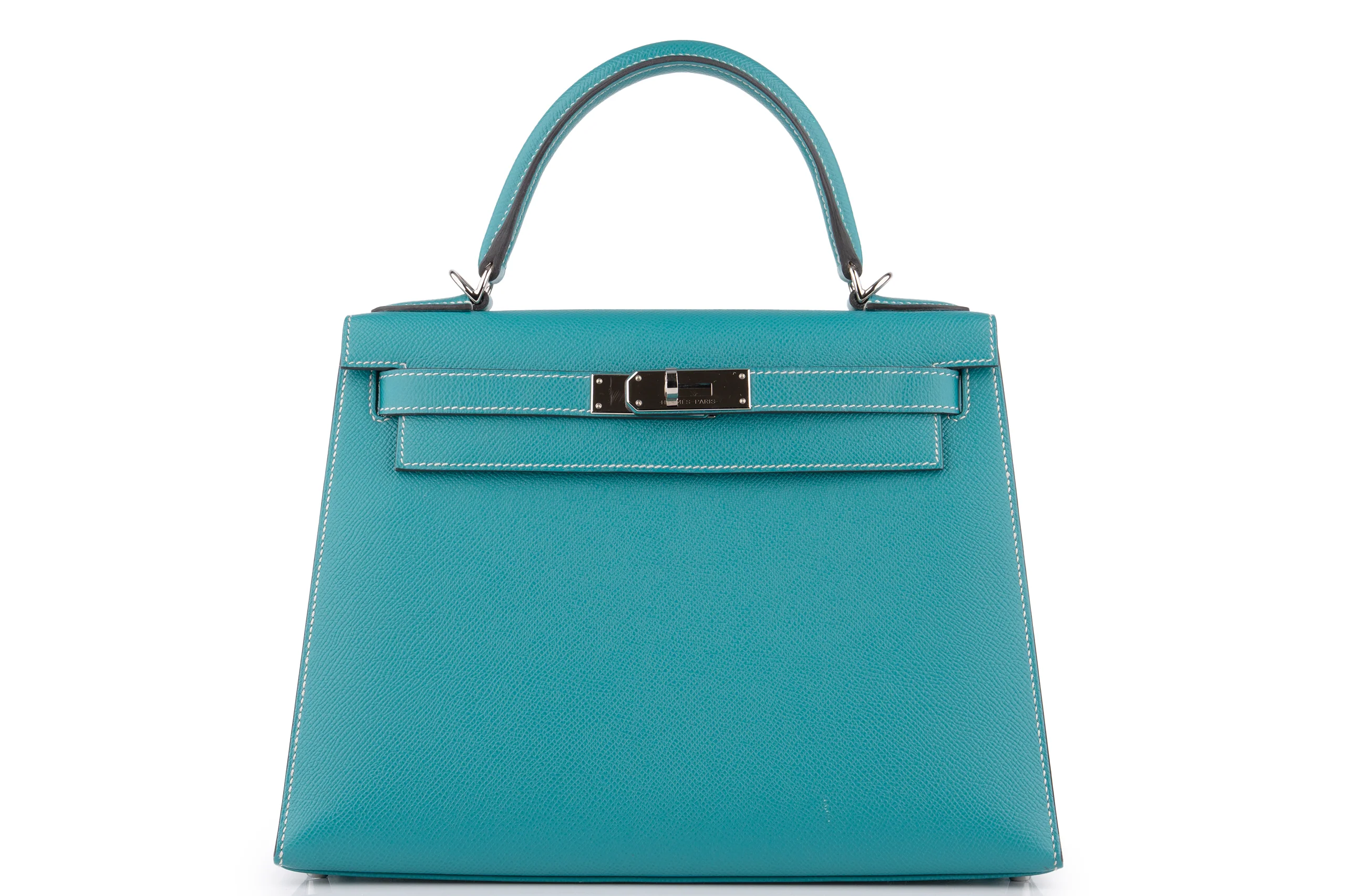 Hermès Kelly 28	HSS	Epsom	Blue Paon Verso Gris Perle	PHW
