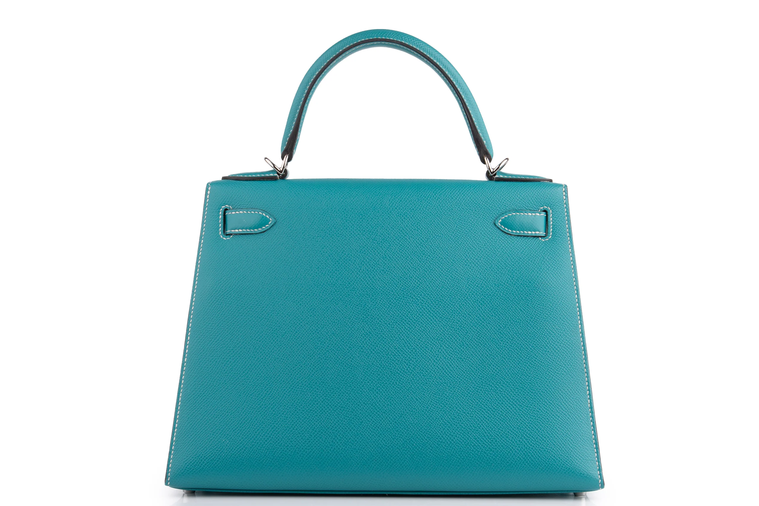 Hermès Kelly 28	HSS	Epsom	Blue Paon Verso Gris Perle	PHW - Image 4