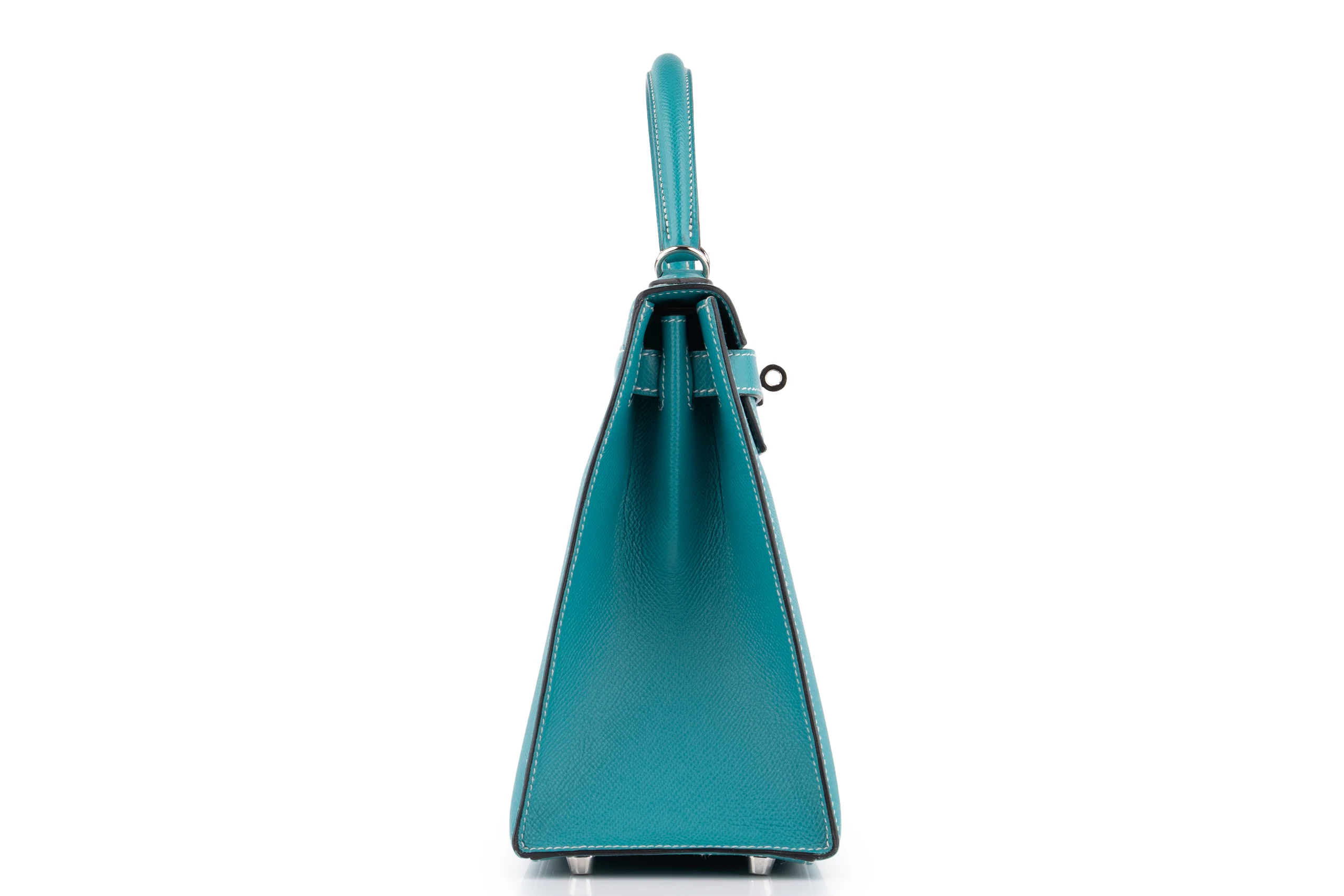 Hermès Kelly 28	HSS	Epsom	Blue Paon Verso Gris Perle	PHW - Image 5