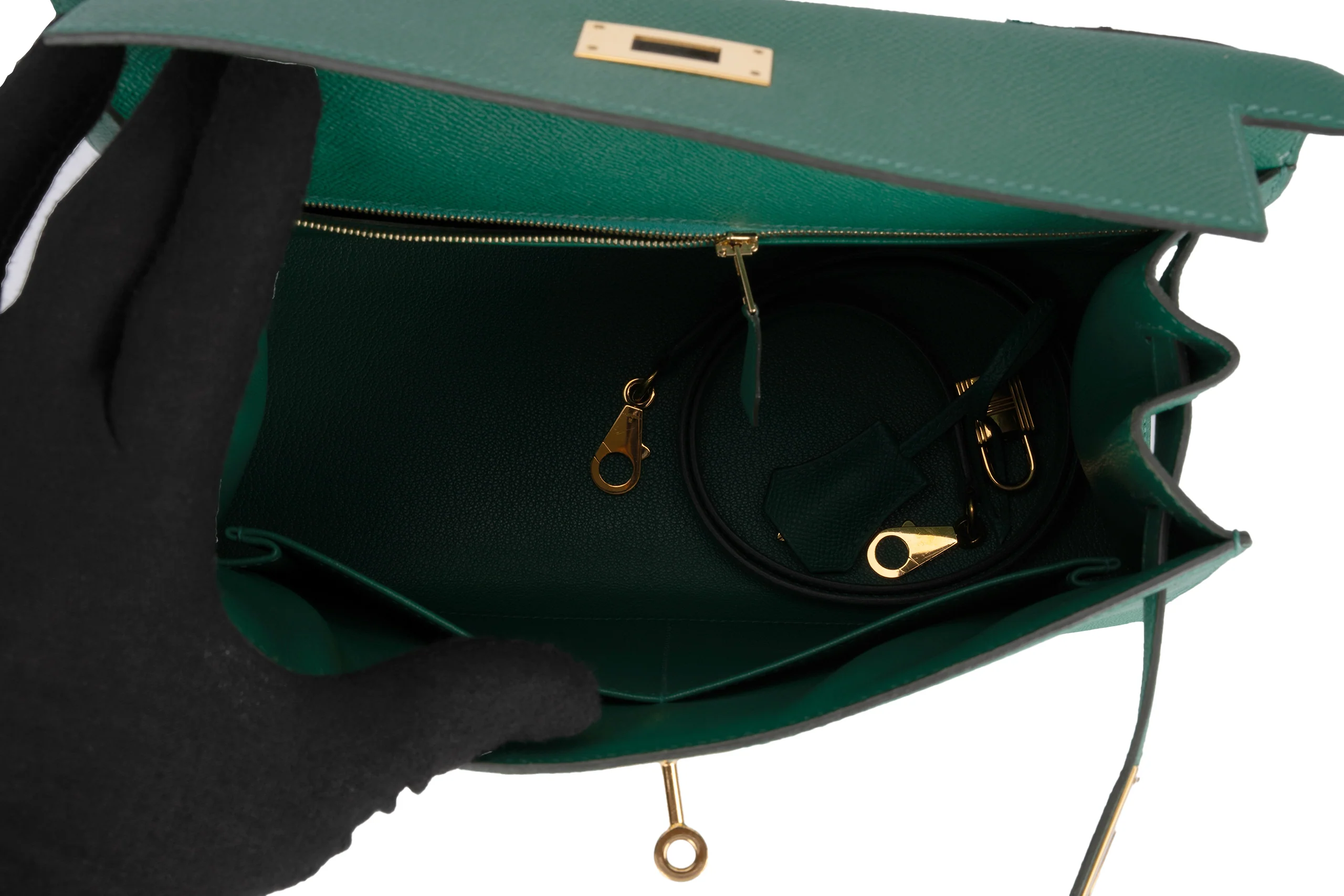 Hermès	Kelly 28	HSS	Epsom	Vert Vertigo	GHW - Image 14