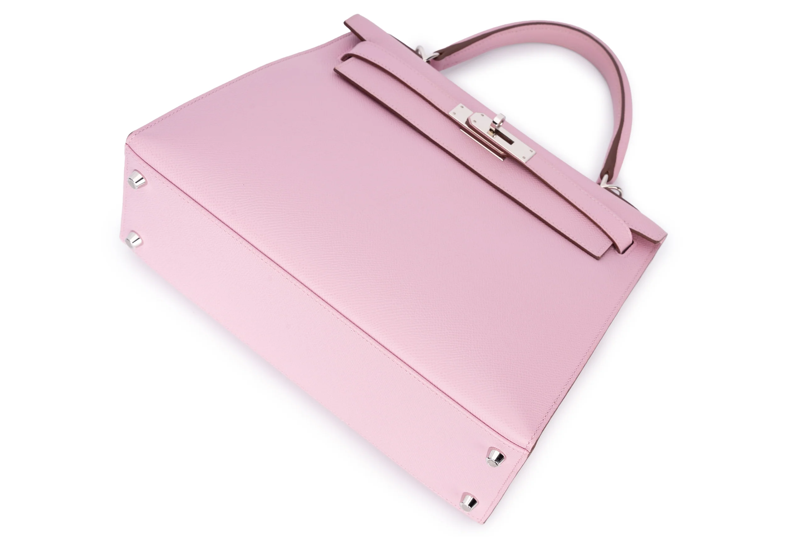 Hermès Kelly 28 Mauve Sylvest PHW - Image 11