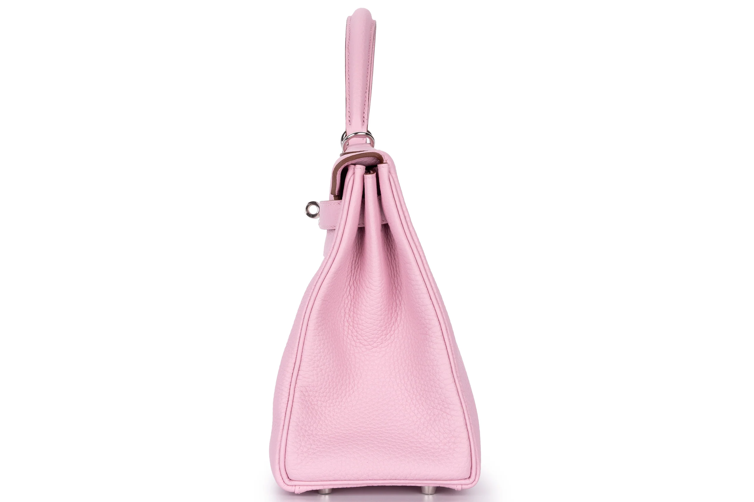 Hermès Kelly 28 Retourne Clemence Mauve Sylvestre PHW - Image 3