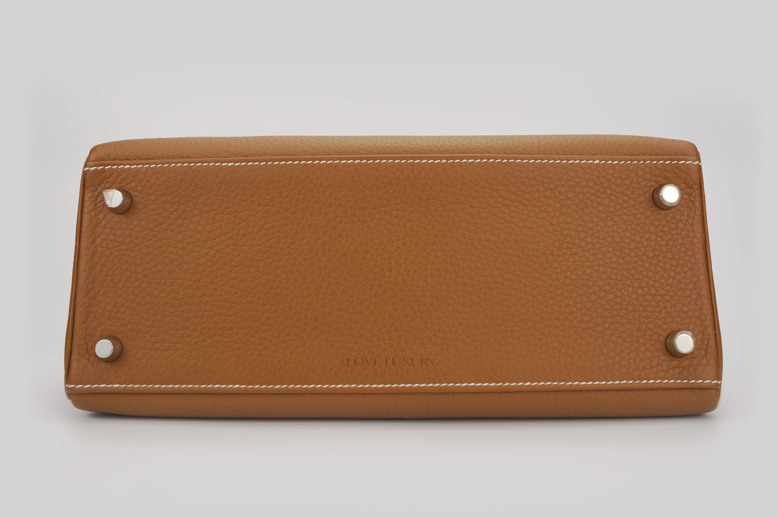 Hermès Kelly 28 Retourne Togo Gold PHW - Image 7