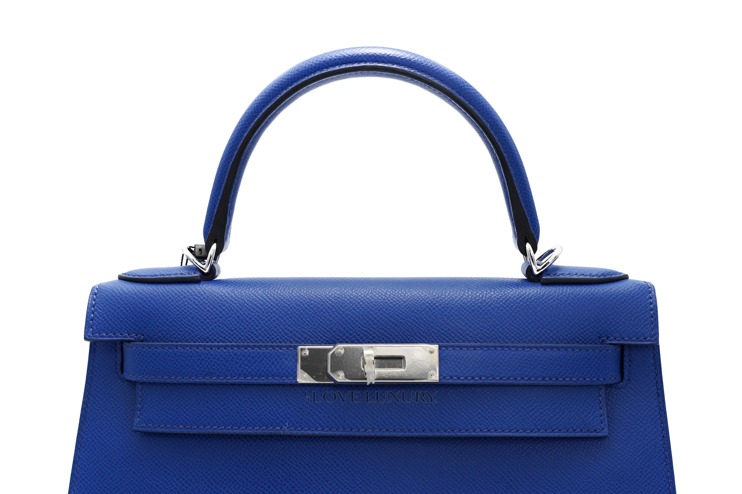 Hermès Kelly 28 Sellier Epsom Royal Blue PHW - Image 5