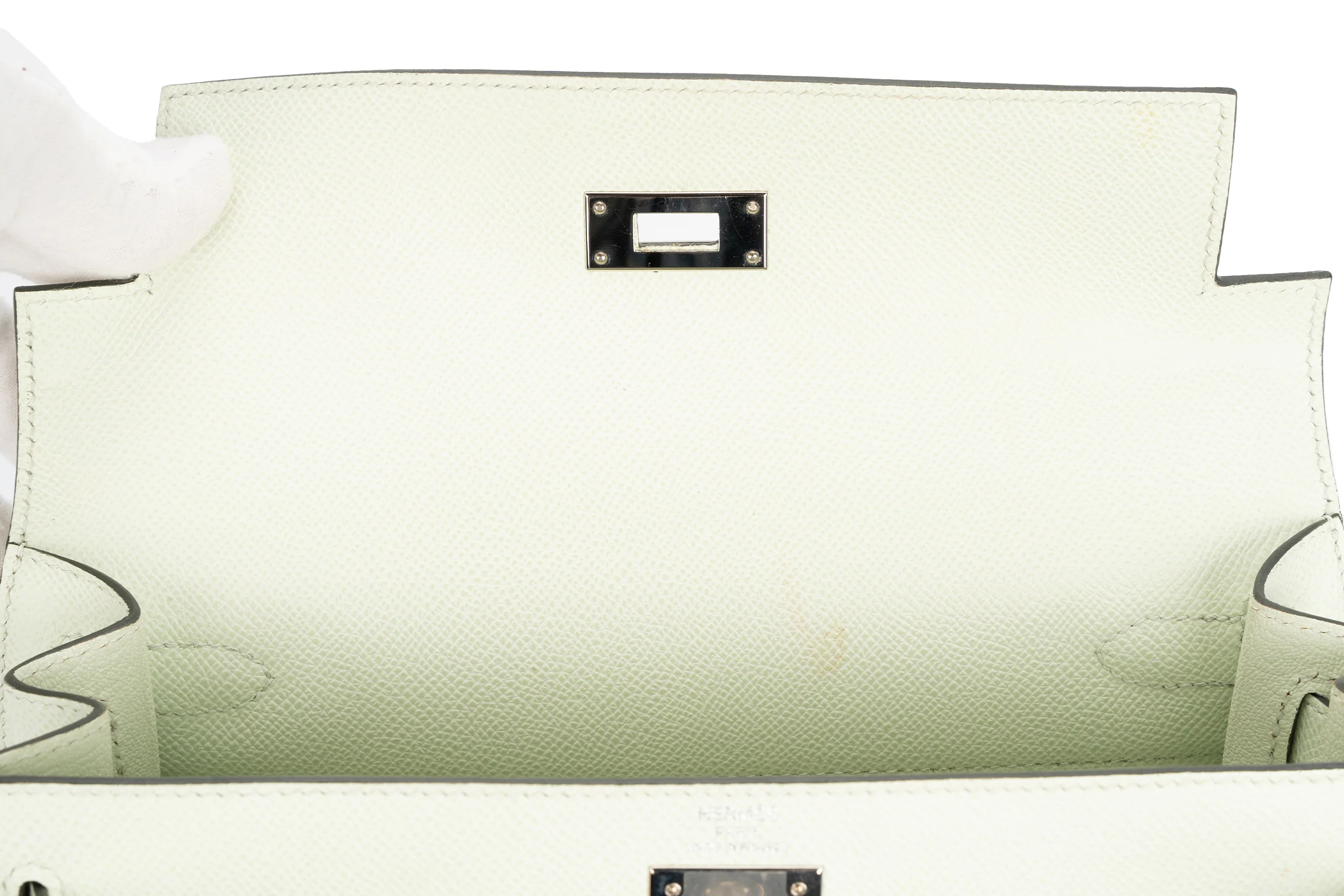 Hermès Kelly 28 Sellier Epsom Vert Fizz PHW B Stamp - Image 10