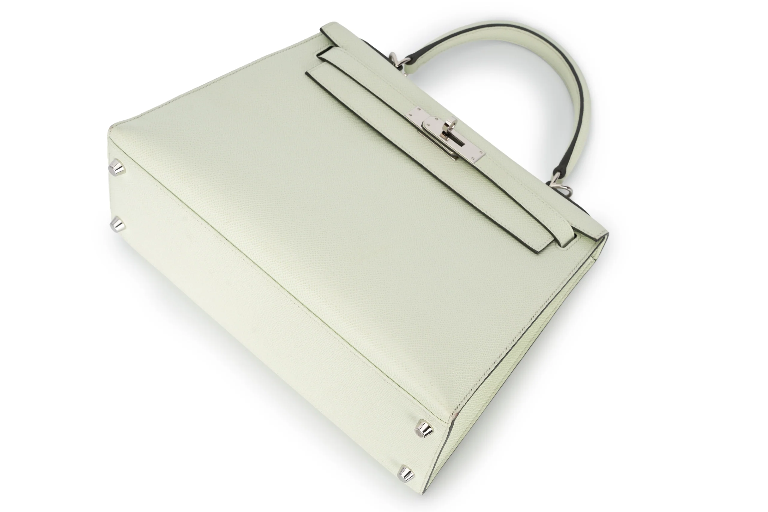 Hermès Kelly 28 Sellier Epsom Vert Fizz PHW B Stamp - Image 12