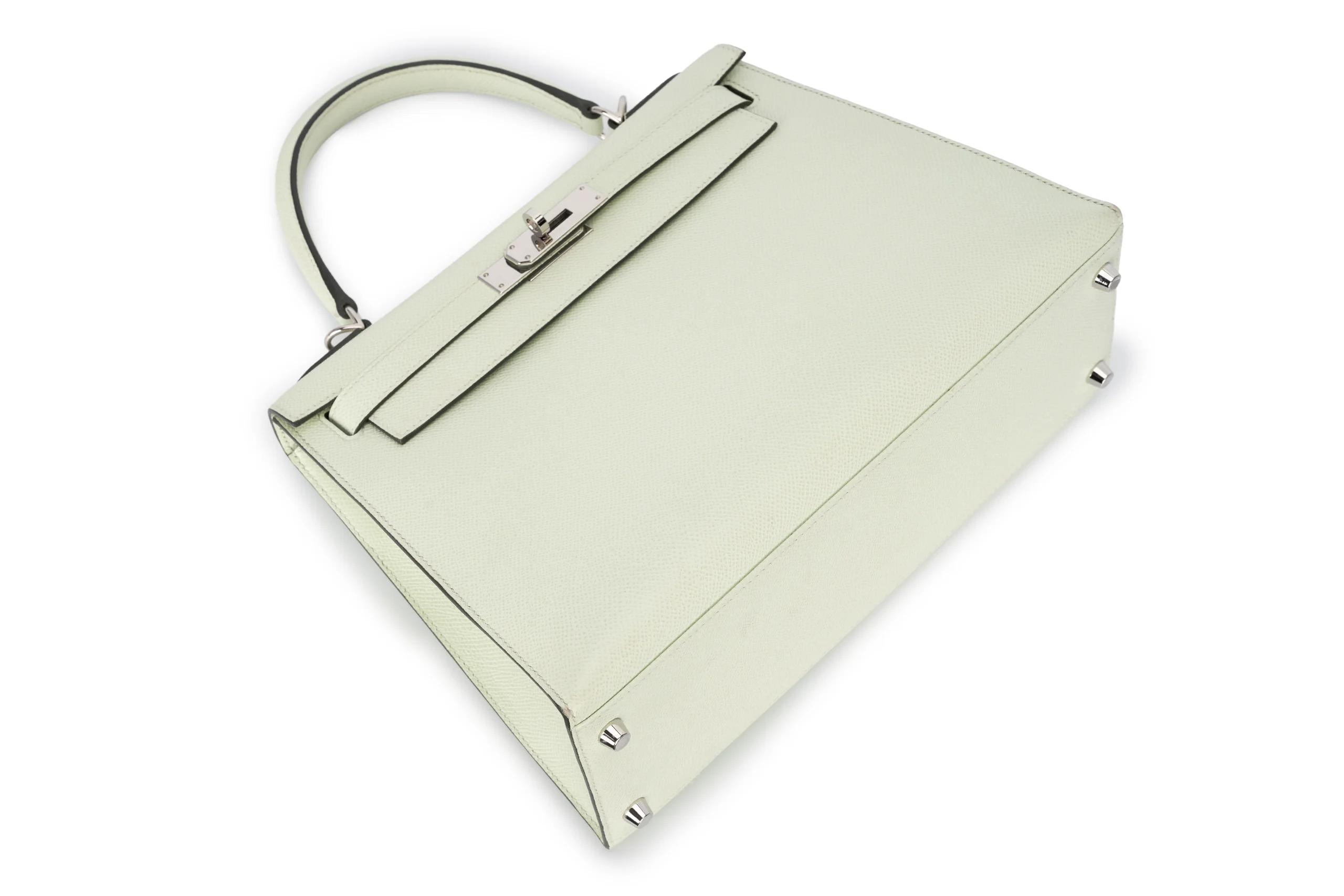 Hermès Kelly 28 Sellier Epsom Vert Fizz PHW B Stamp - Image 13
