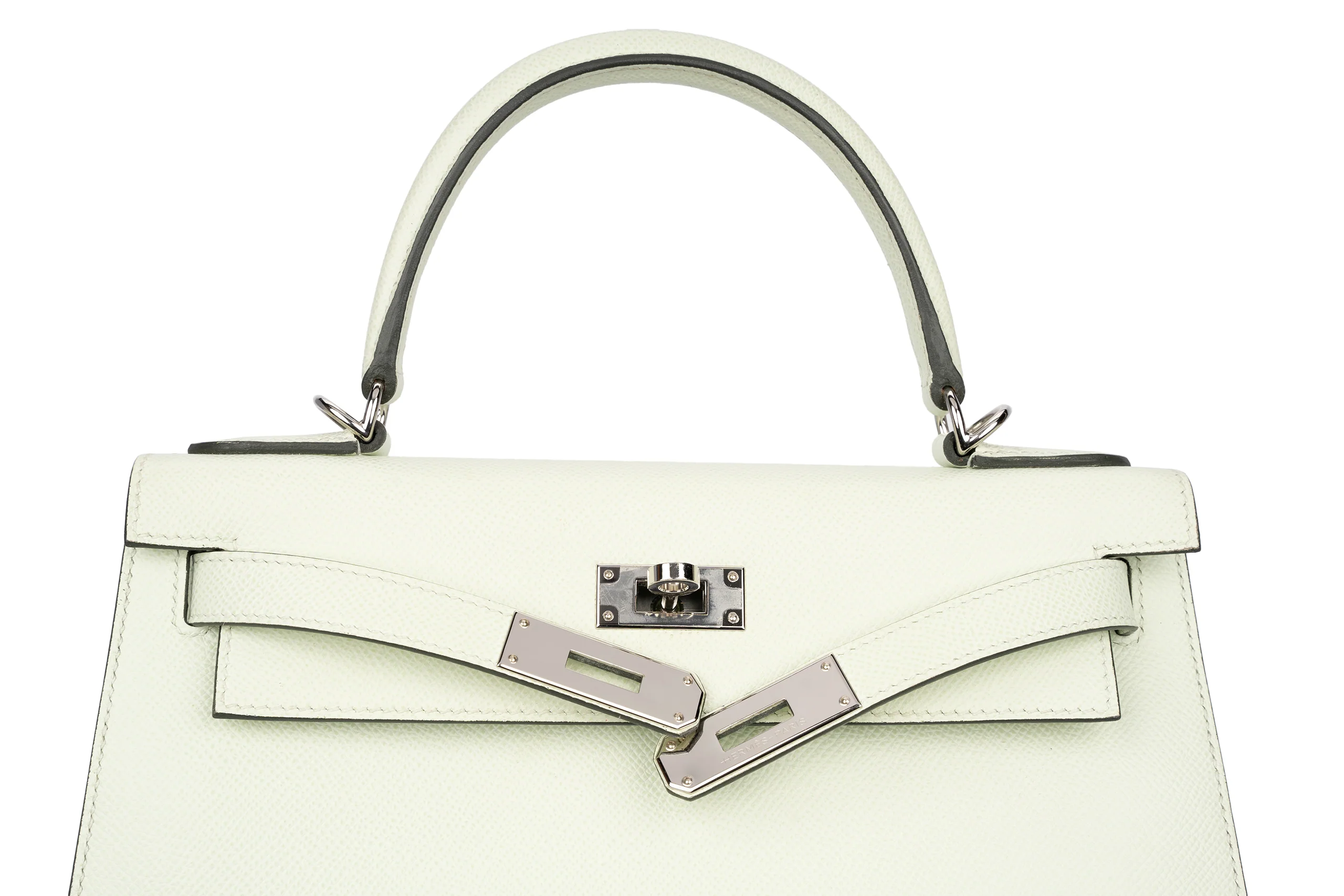 Hermès Kelly 28 Sellier Epsom Vert Fizz PHW B Stamp - Image 8