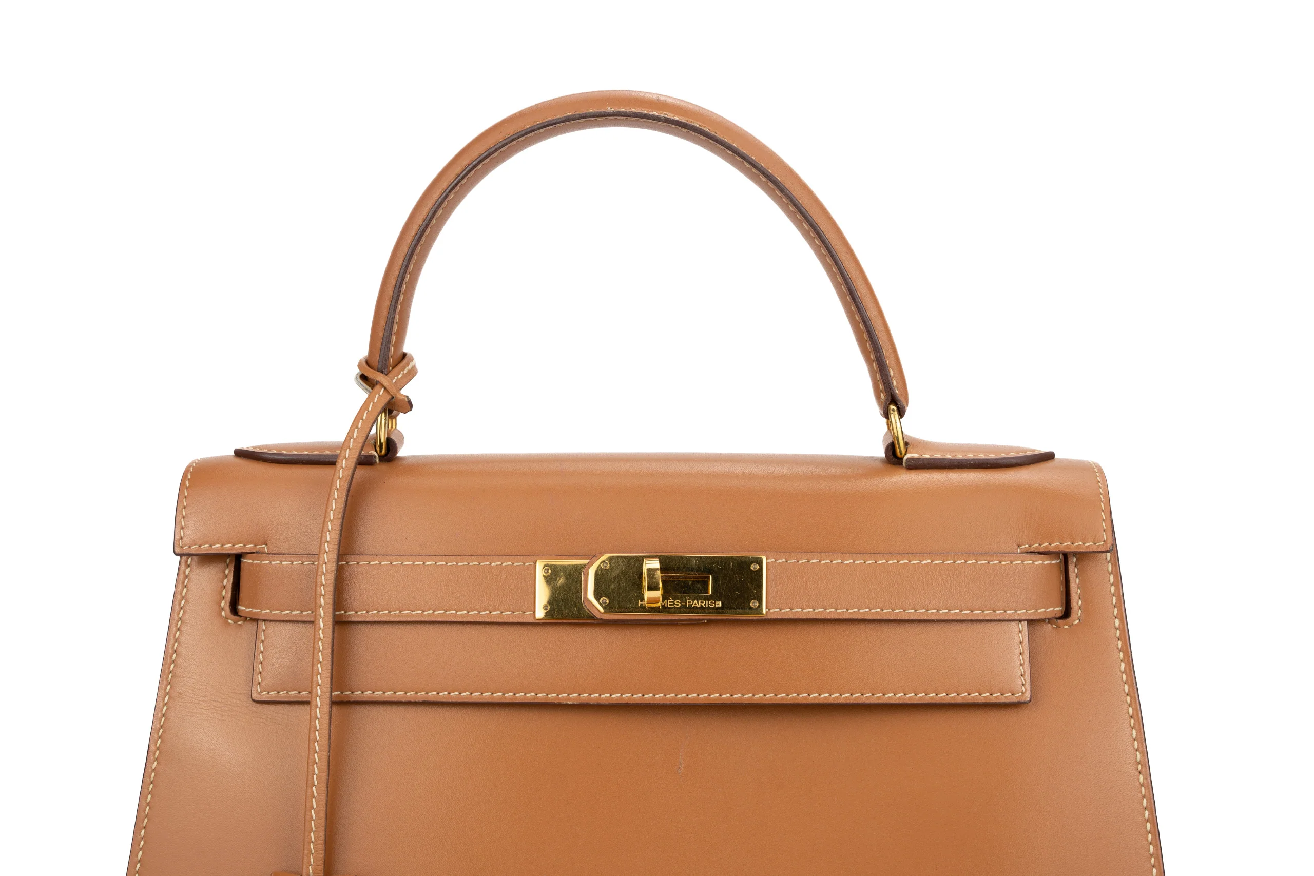 Hermès Kelly 28 Vintage Chamonix Natural GHW - Image 6
