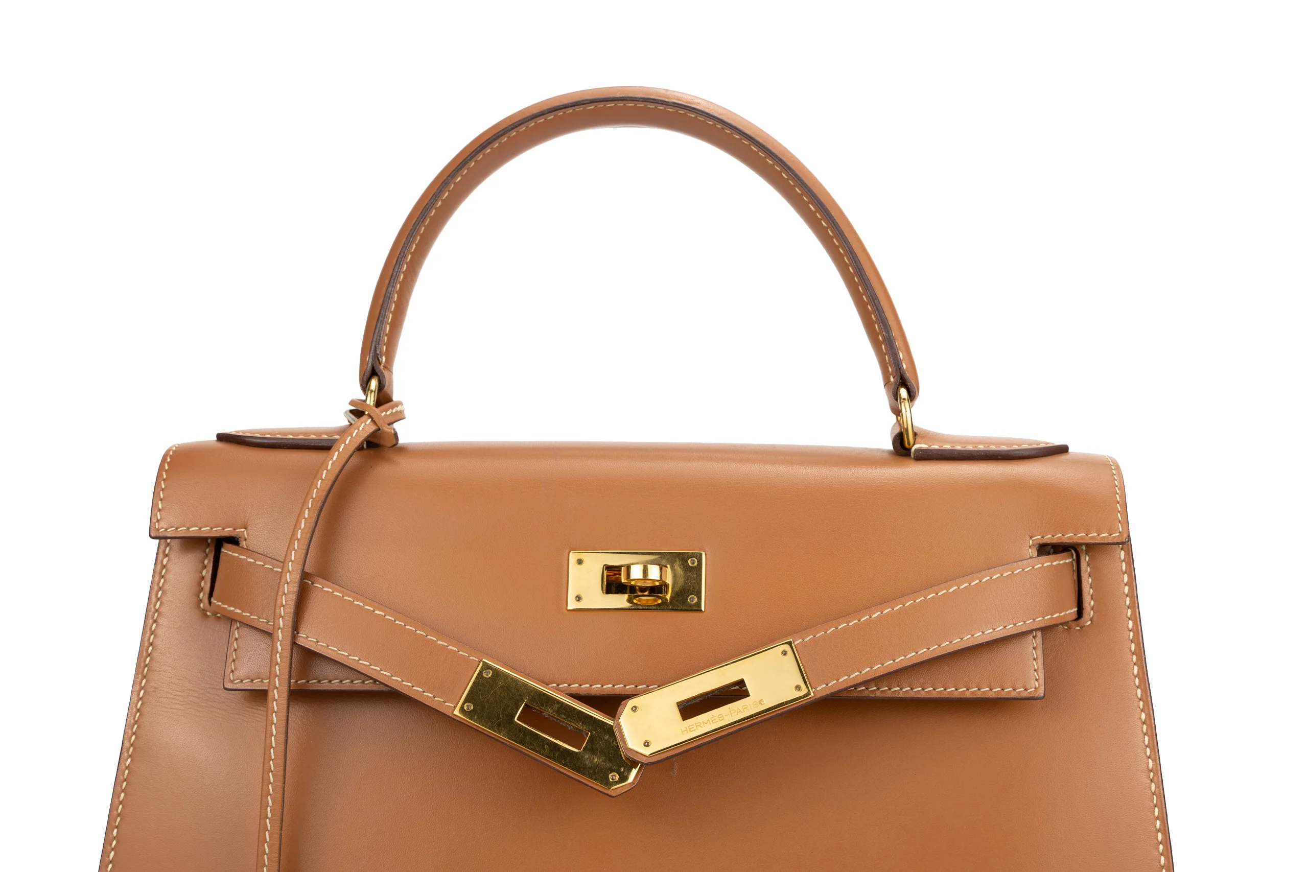 Hermès Kelly 28 Vintage Chamonix Natural GHW - Image 7