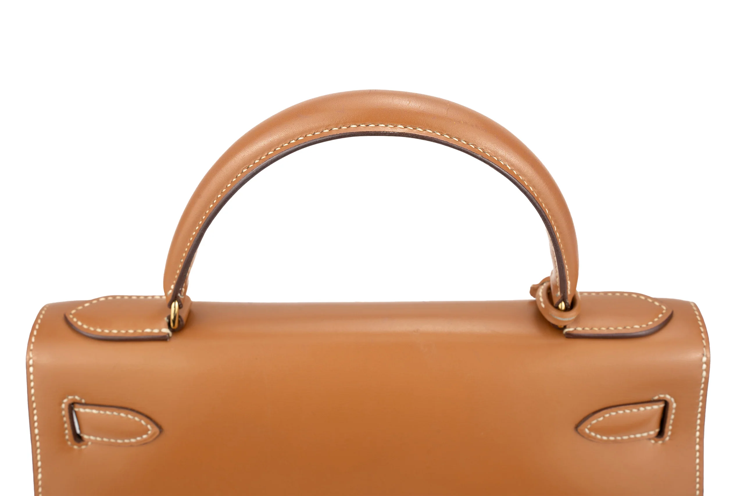Hermès Kelly 28 Vintage Chamonix Natural GHW - Image 9