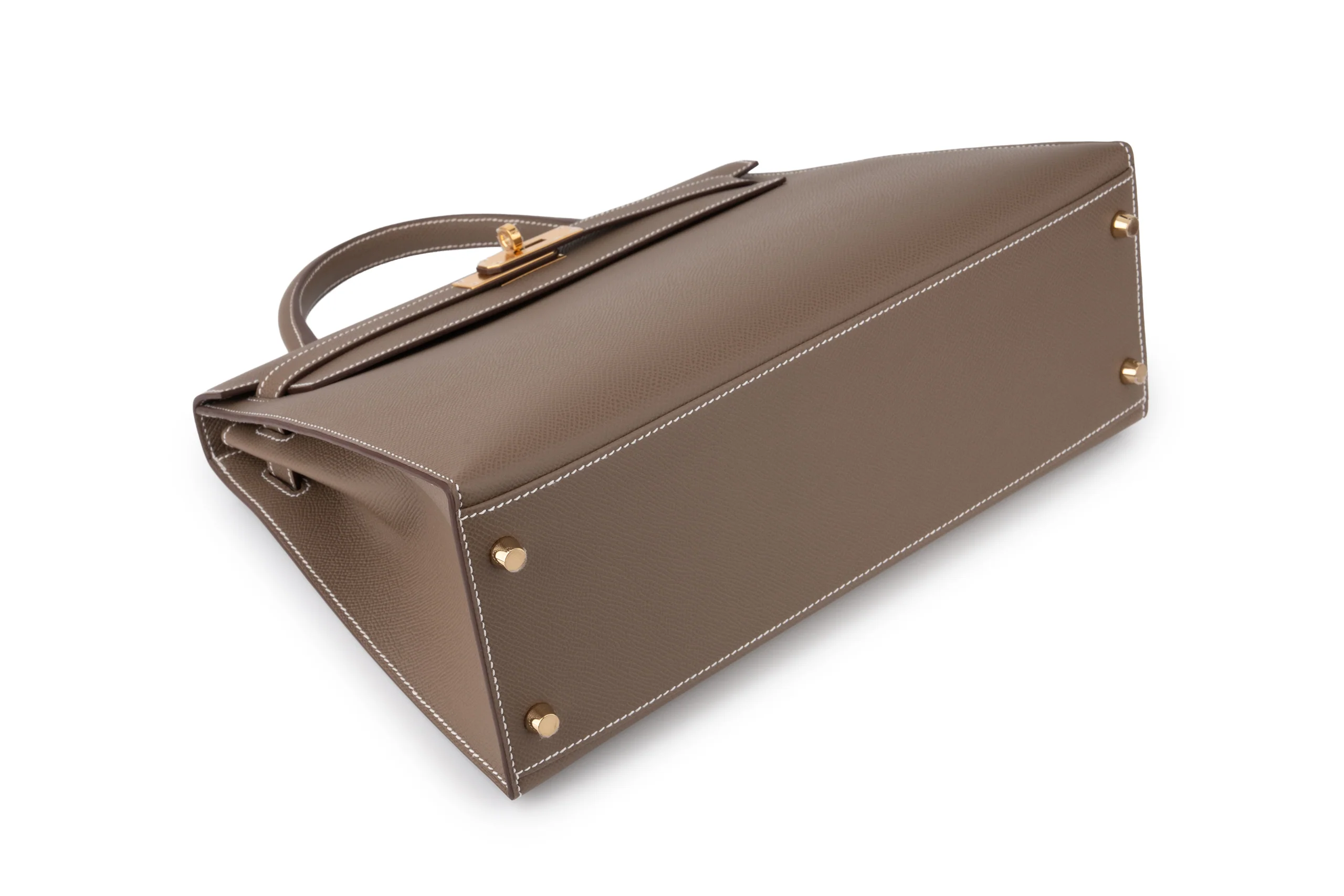 Hermès Kelly 32 Epsom Etoupe GHW - Image 9