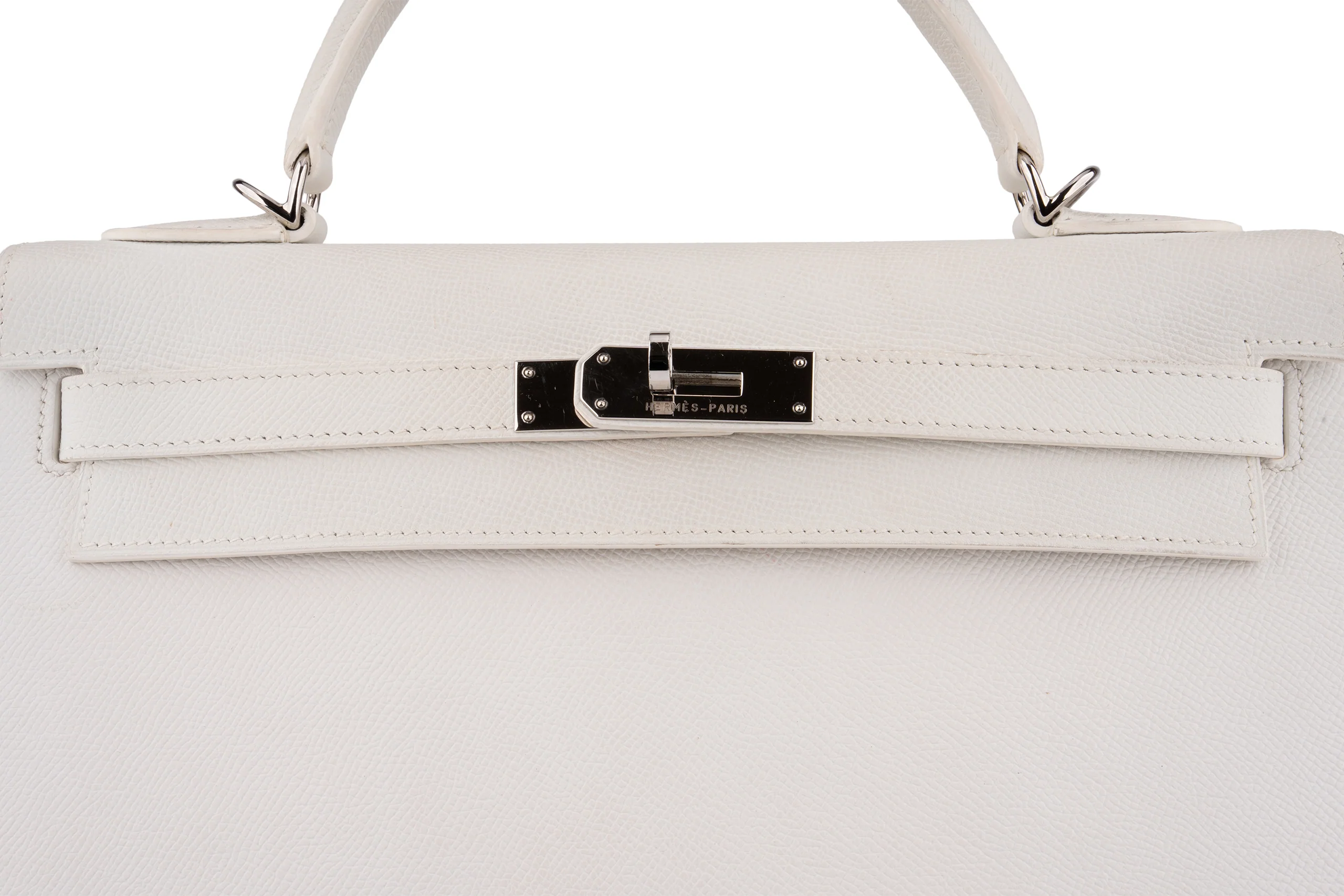Hermès Kelly 32		Epsom	White	PHW - Image 11