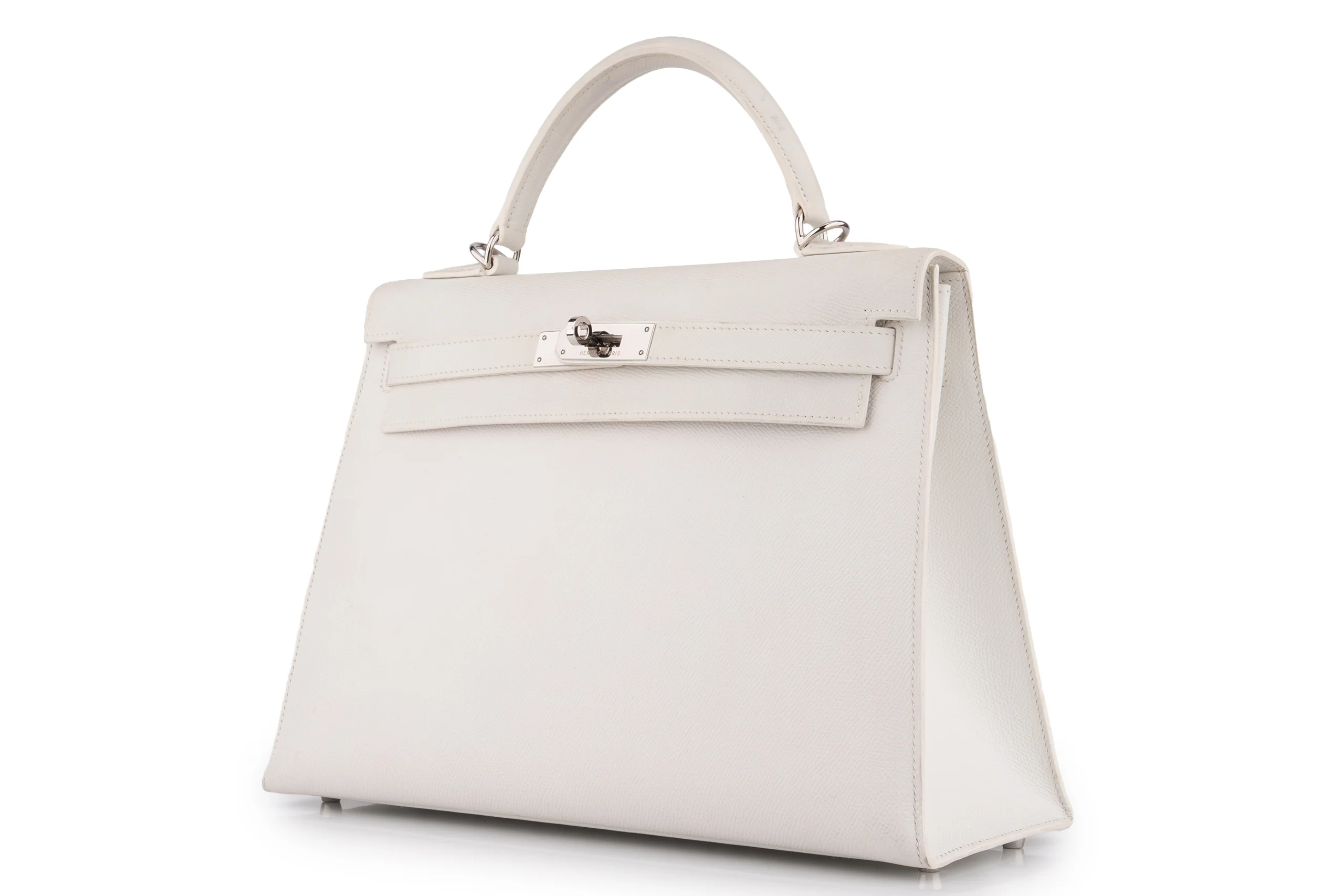 Hermès Kelly 32		Epsom	White	PHW - Image 2