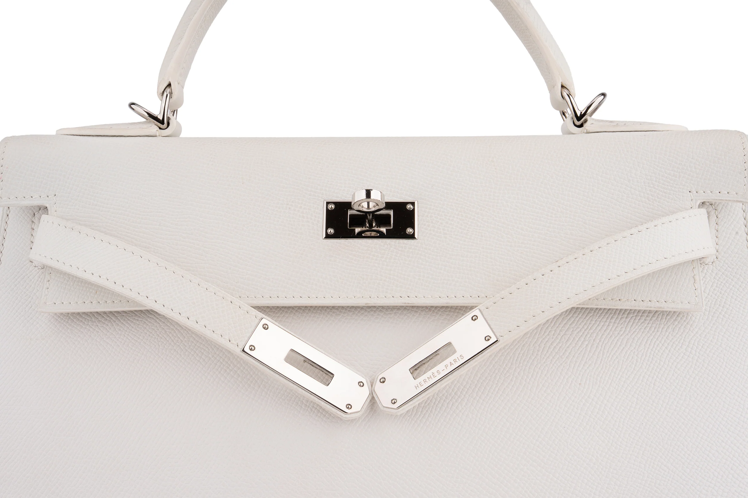 Hermès Kelly 32		Epsom	White	PHW - Image 3