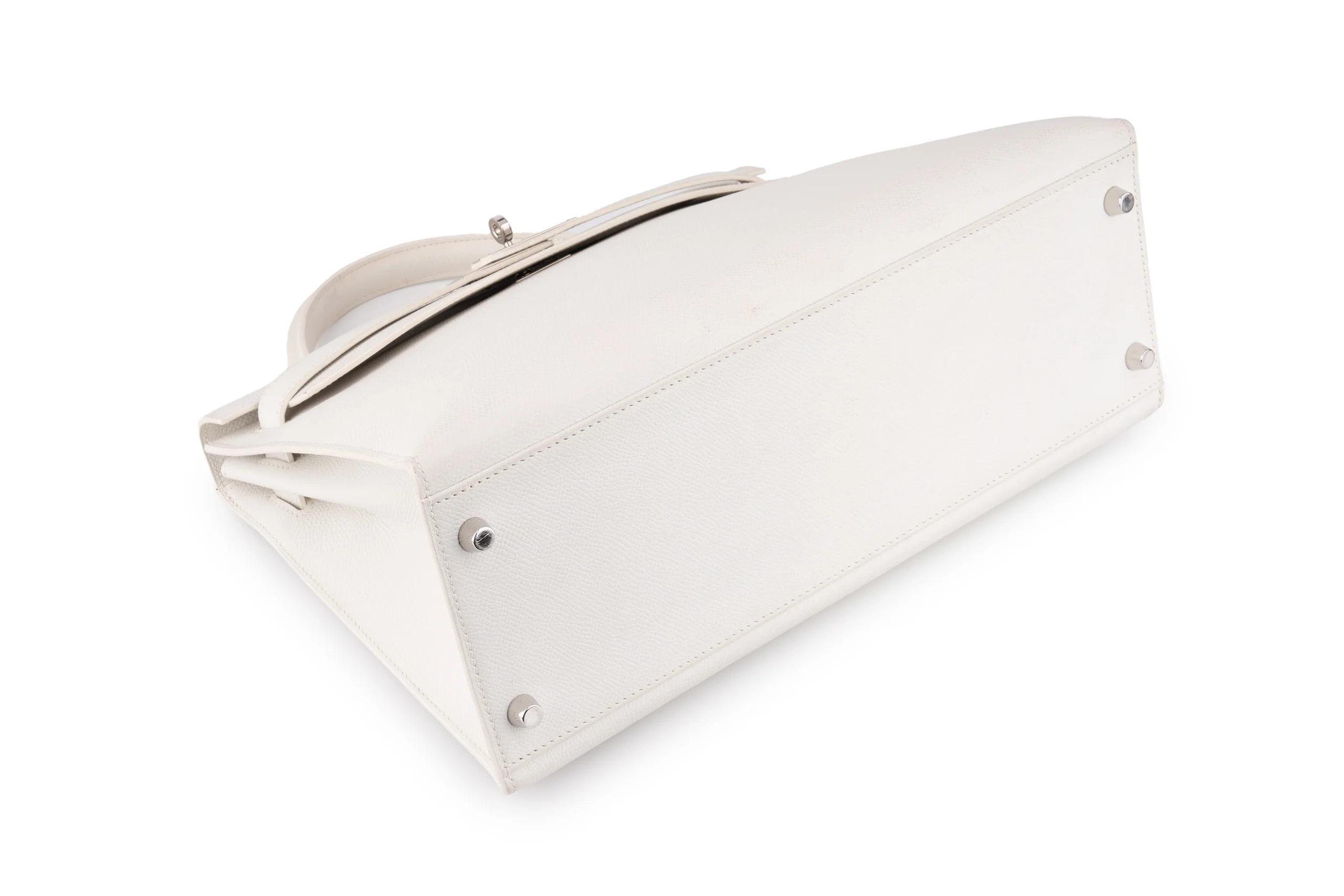 Hermès Kelly 32		Epsom	White	PHW - Image 6