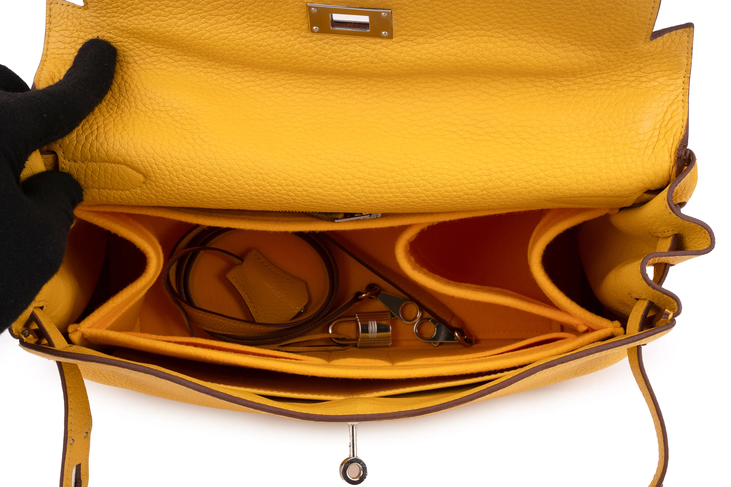 Hermès Kelly 32 Togo	Soleil PHW - Image 10