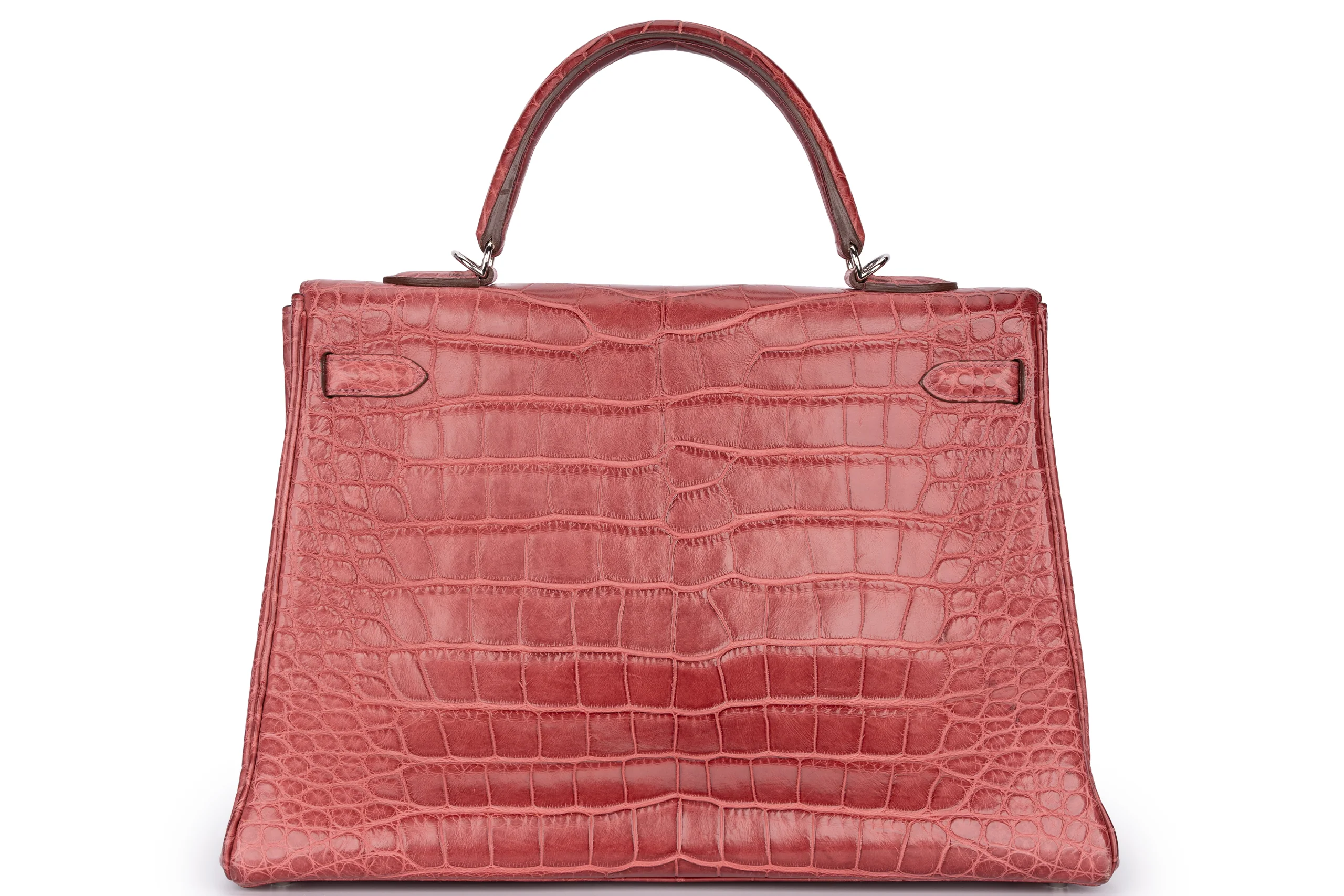 Hermès Kelly 35 Exotic Matte Burgundy PHW - Image 4