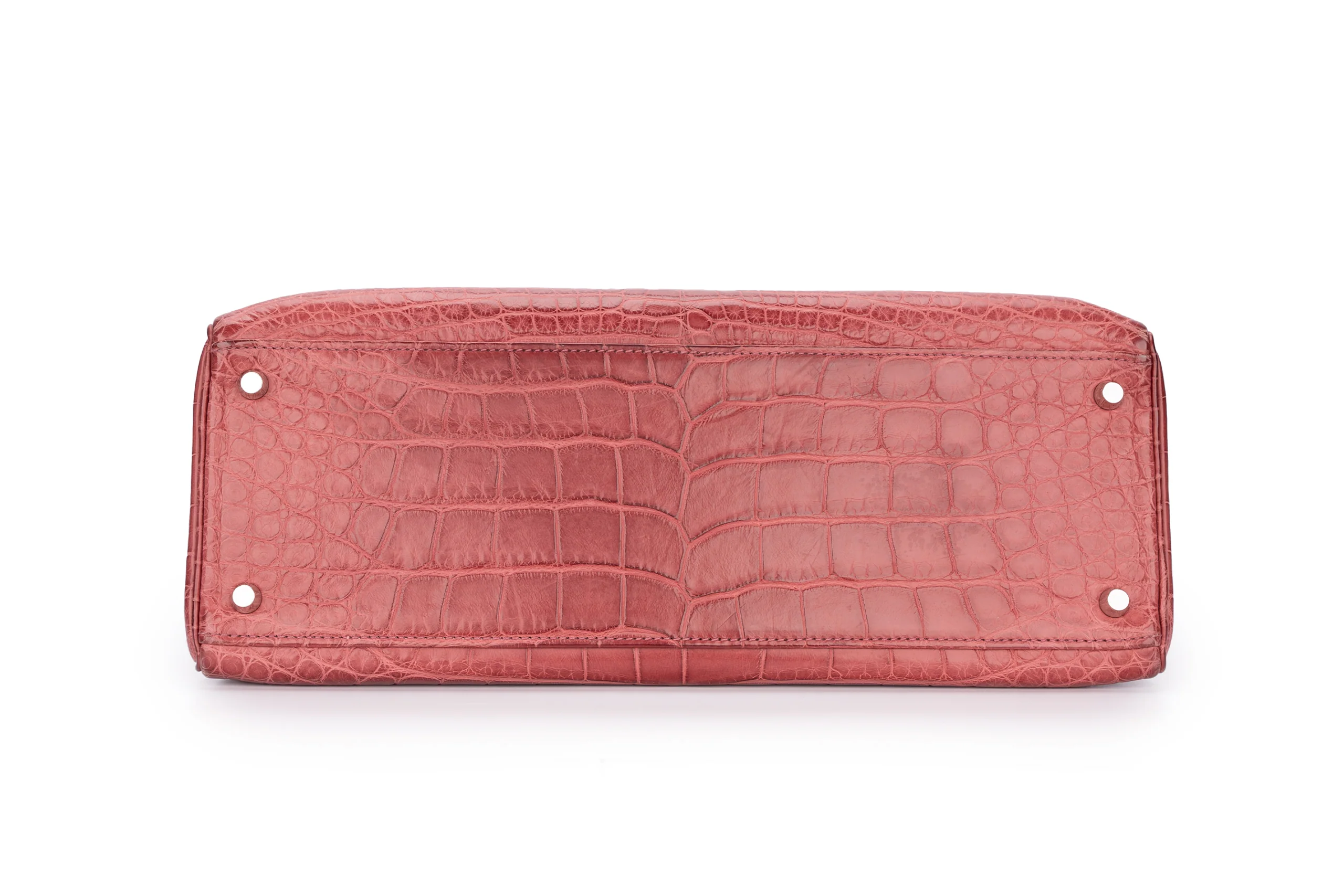 Hermès Kelly 35 Exotic Matte Burgundy PHW - Image 6