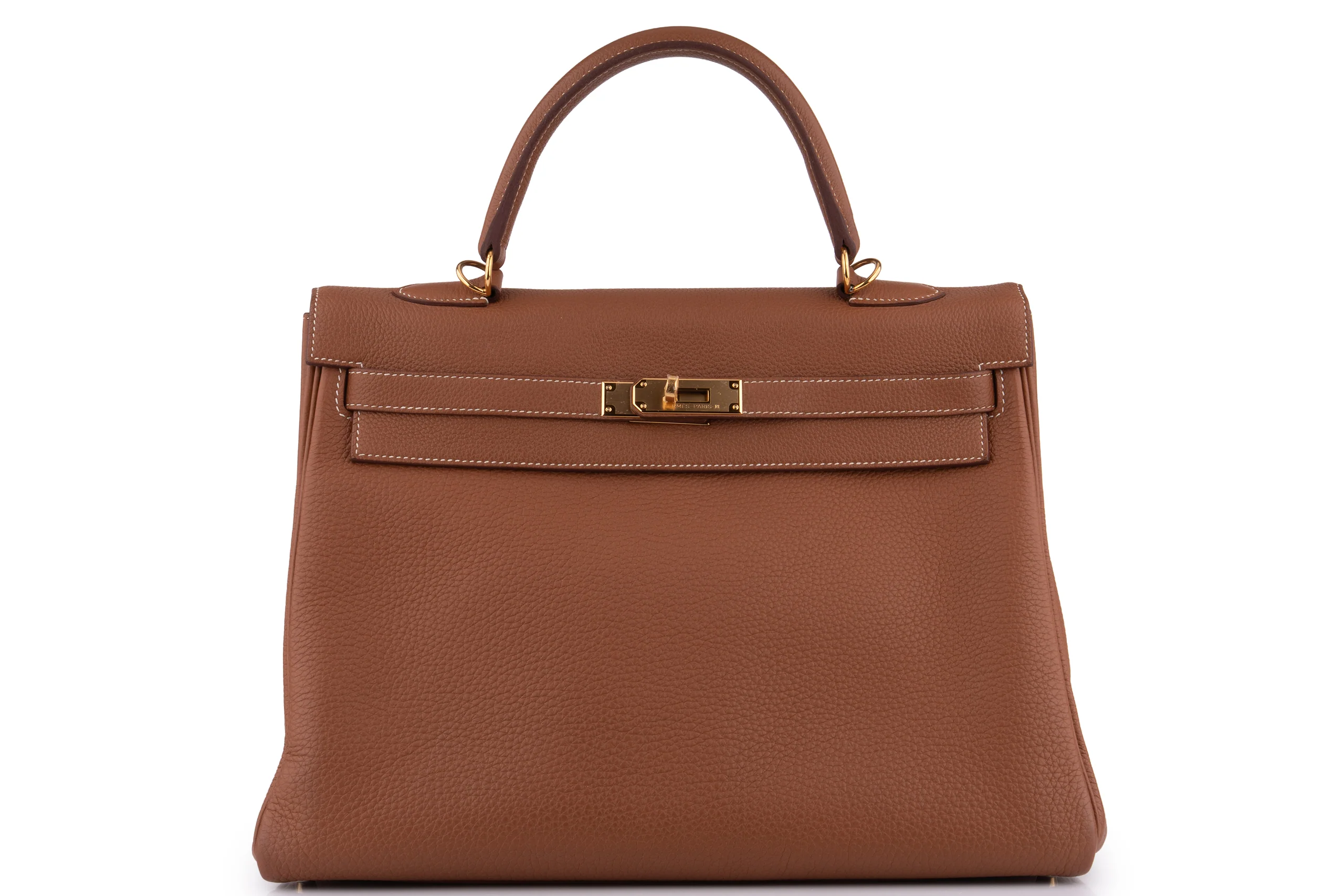 Hermès Kelly 35 	Retourne	Togo  	Gold 	GHW