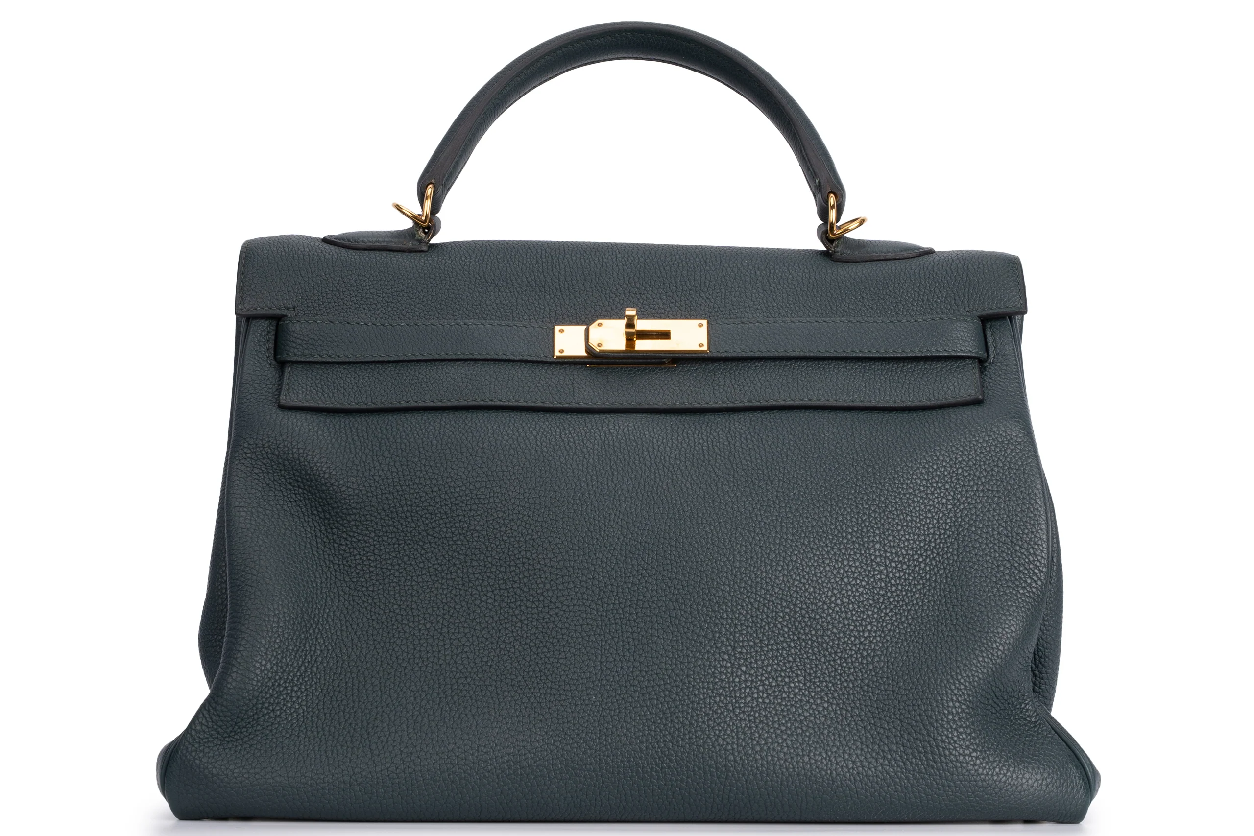 Hermès Kelly 35		Togo	British Green	GHW