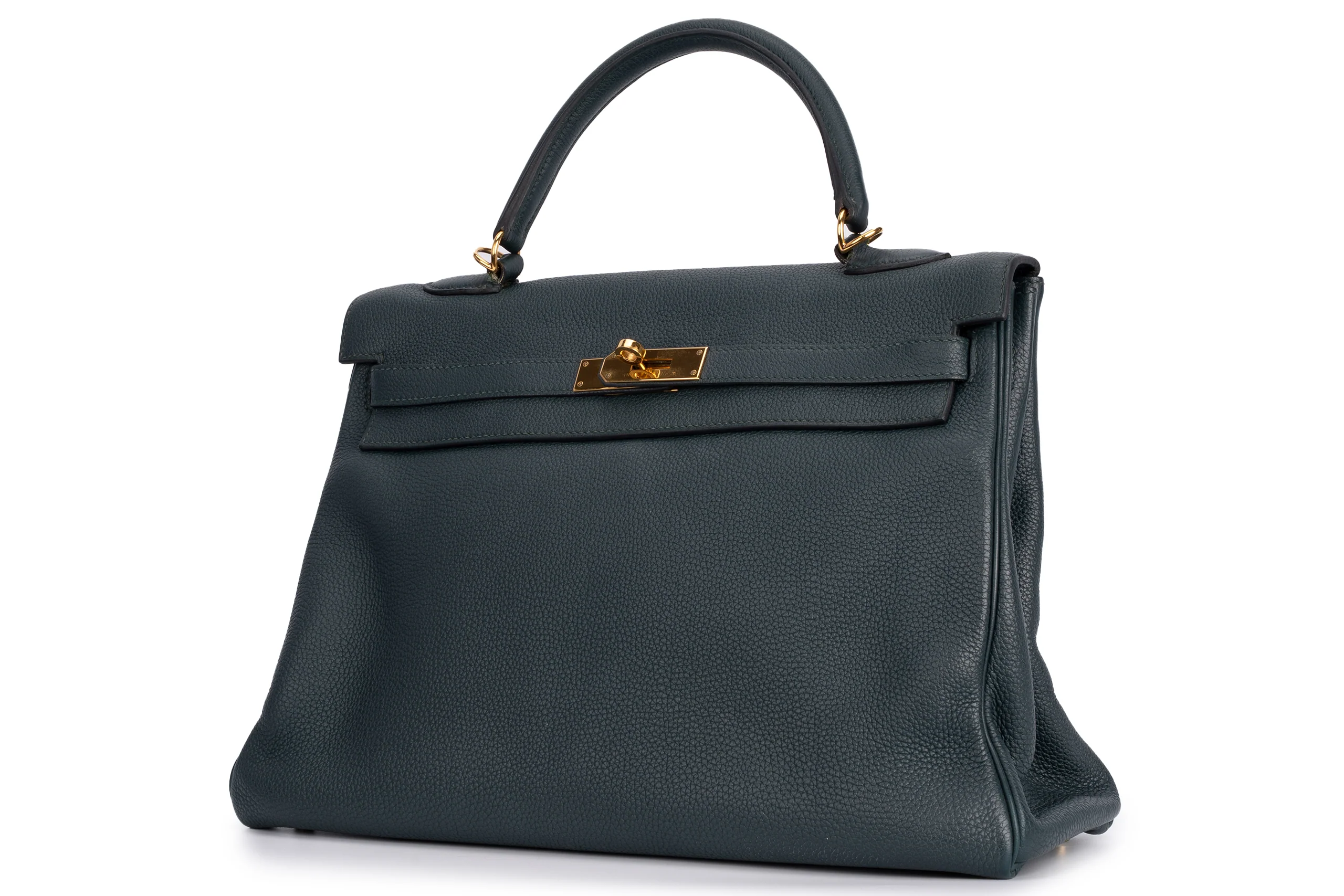 Hermès Kelly 35		Togo	British Green	GHW - Image 2