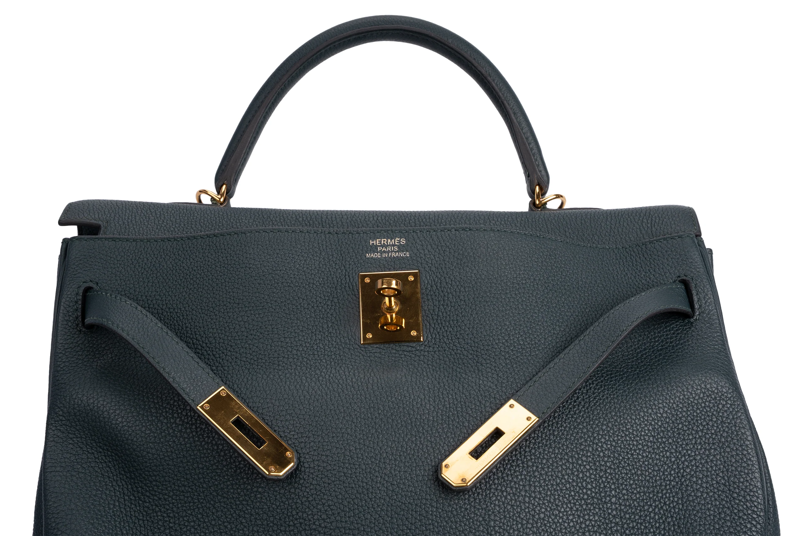 Hermès Kelly 35		Togo	British Green	GHW - Image 8