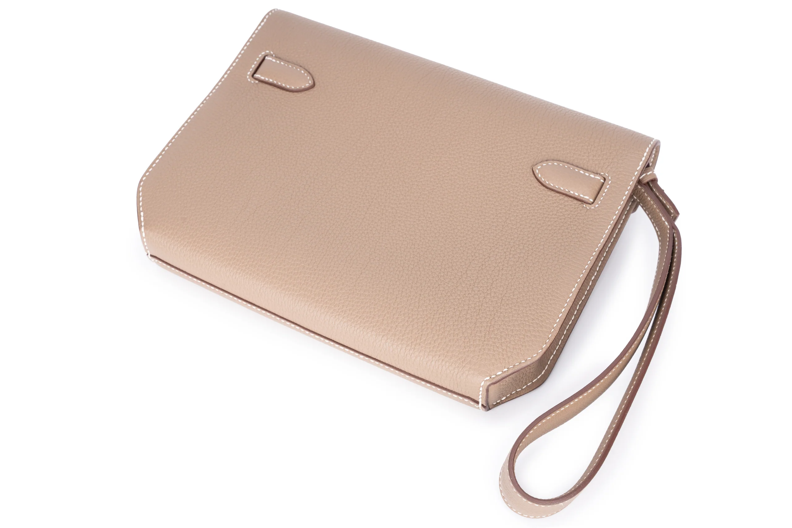 Hermès Kelly Depeches 25 Etoupe PHW - Image 14