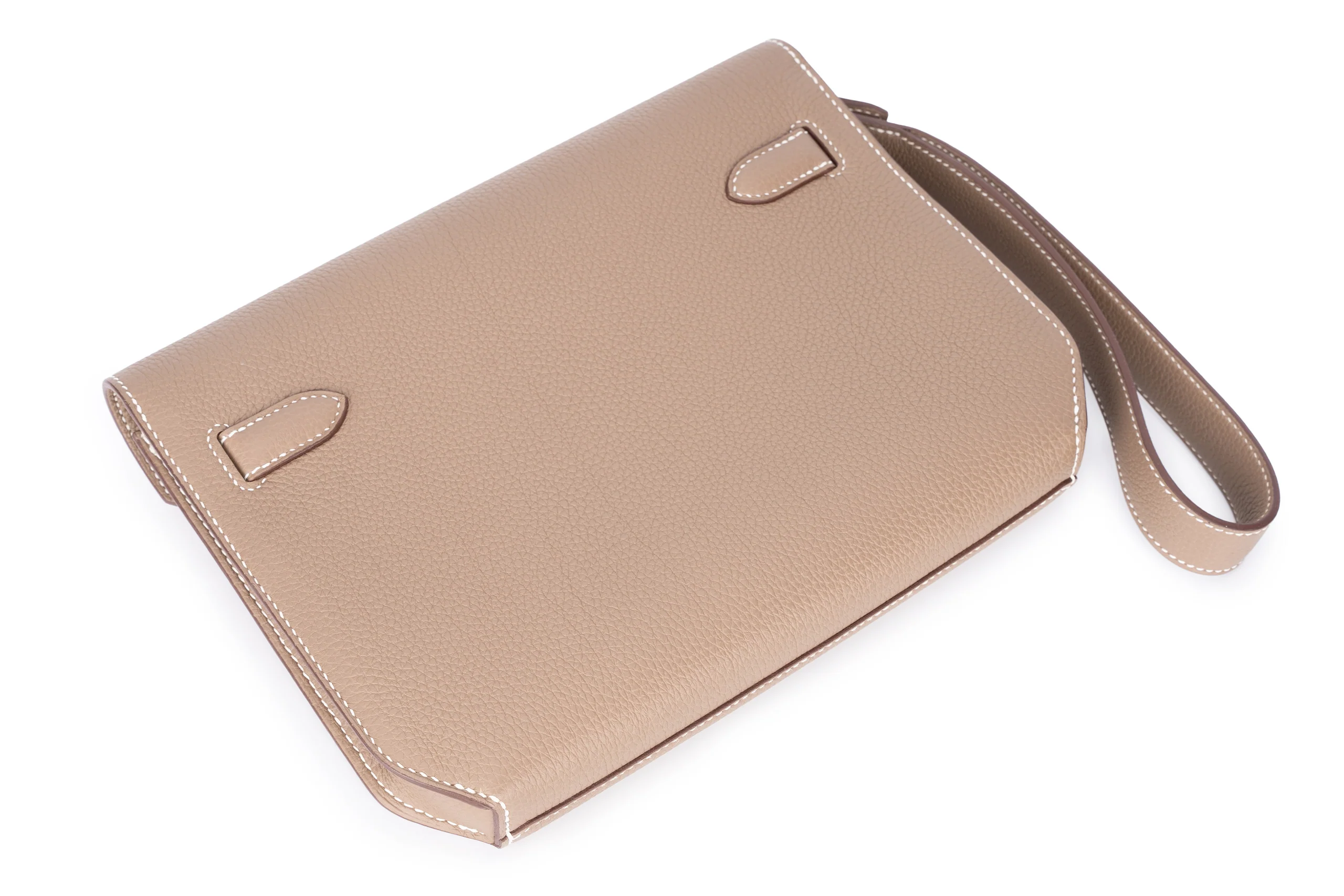 Hermès Kelly Depeches 25 Etoupe PHW - Image 15