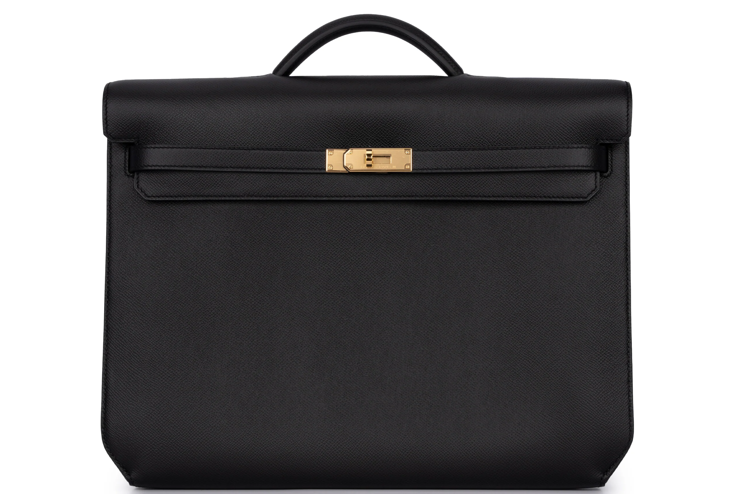 Hermès  Kelly Depeches 36 Briefcase		Epsom	Noir	GHW