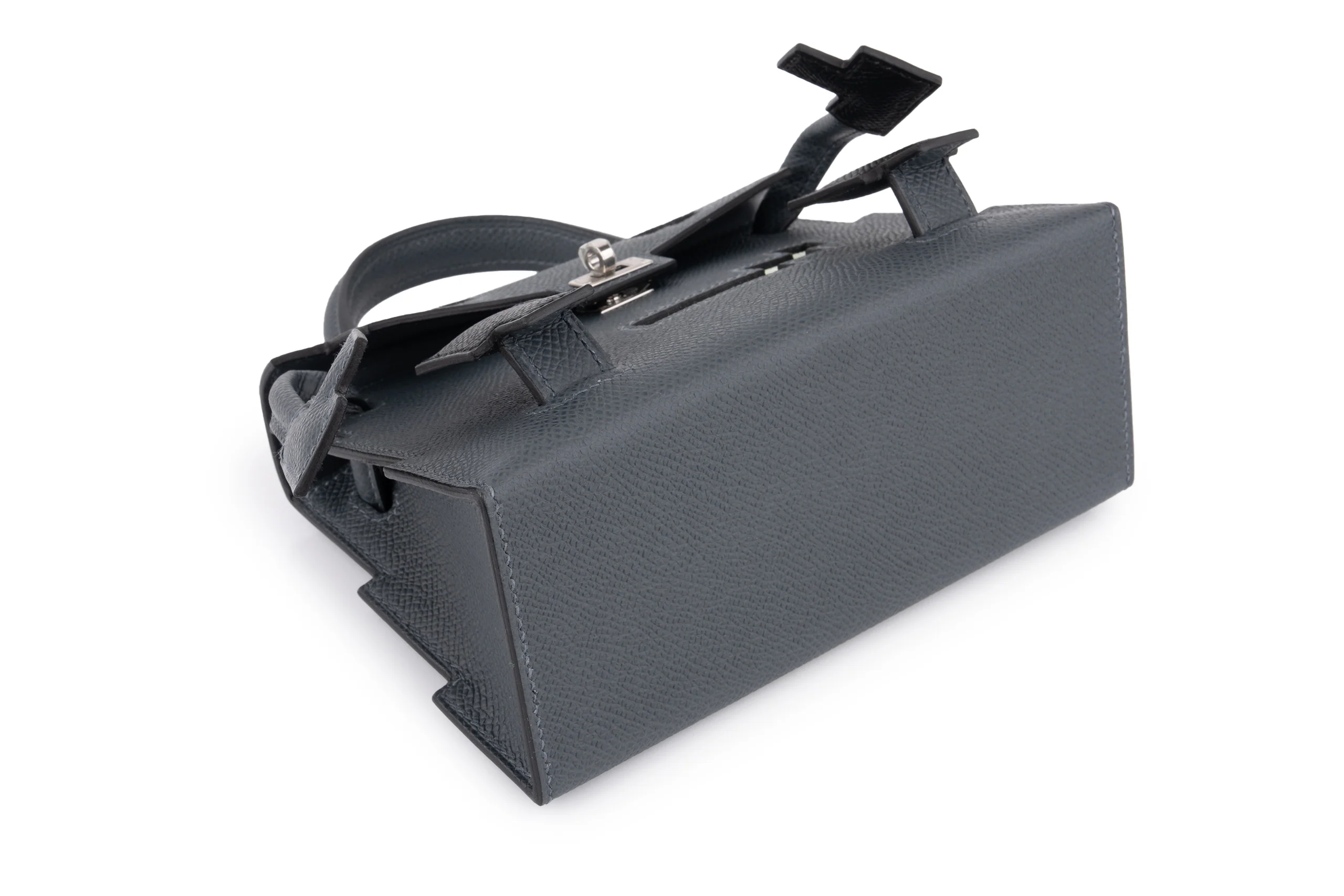 Hermès Kelly Doll		Epsom	Gris Misty / Vert Fizz 	PHW - Image 9