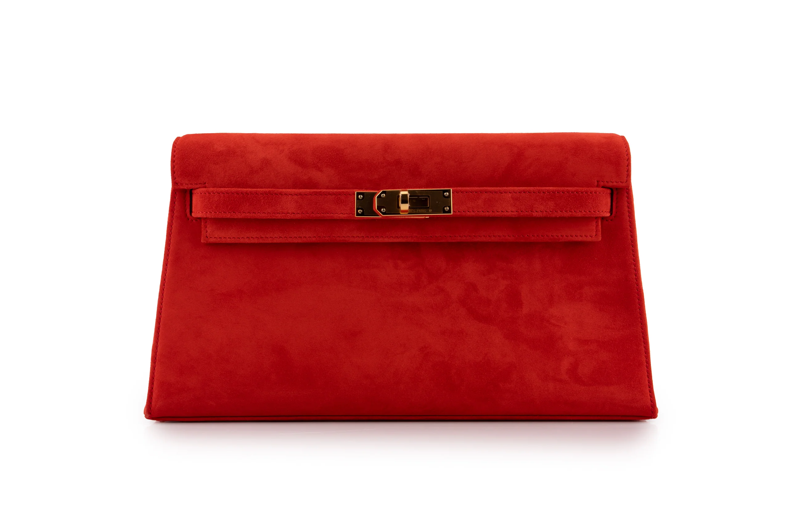 Hermès Kelly Elan		Doblis Suede 	Capucine 	GHW